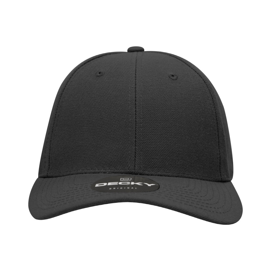 402-6 Panel High Profile Structured Acrylic/Polyester Fitted Curved Cap Hat