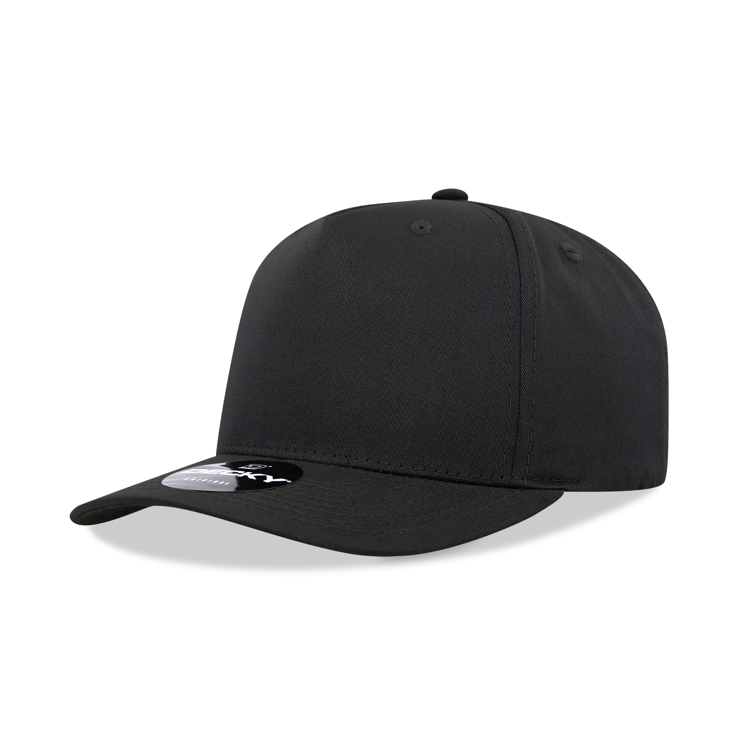 6024-5 Panel Mid Profile Structured Cotton Blend Cap