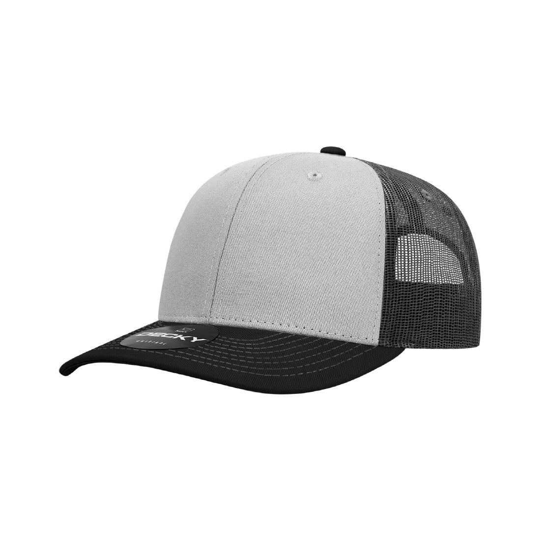 6031-6 Panel Mid Profile Structured Contra-Stitch Trucker