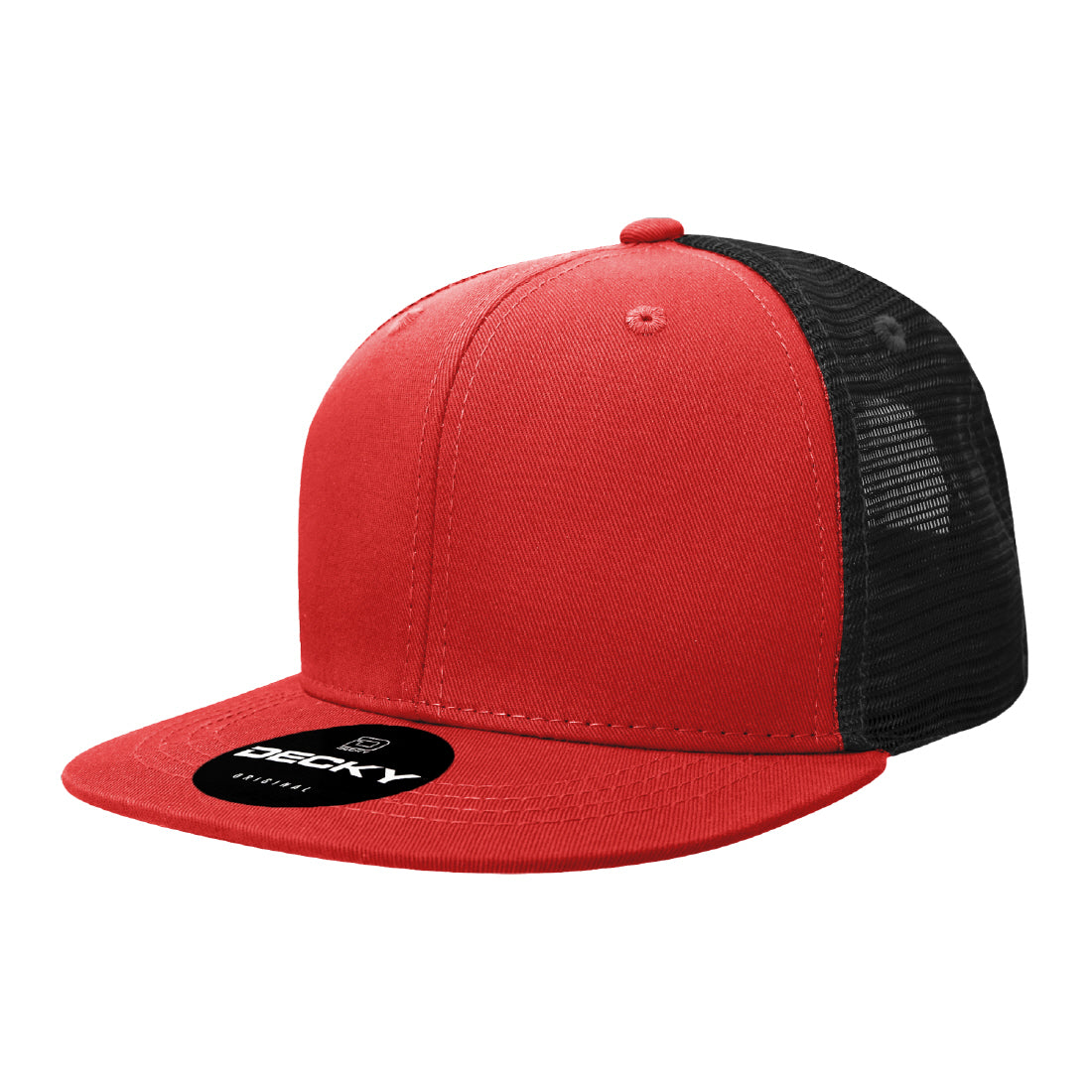 6033-6 Panel High Profile Structured Cotton Blend Trucker