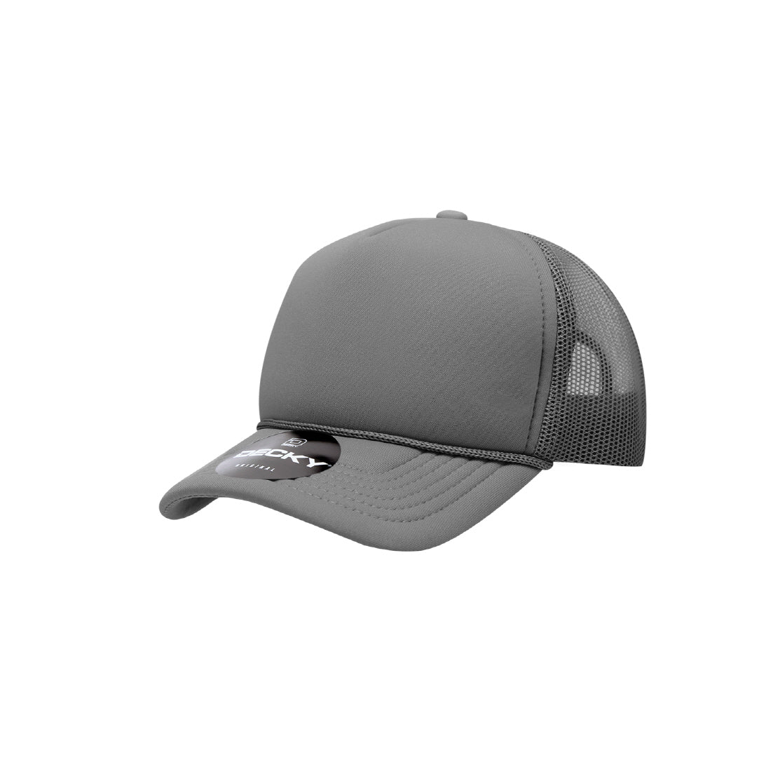 7010-Youth 5 Panel Mid Profile Structured Foam Trucker