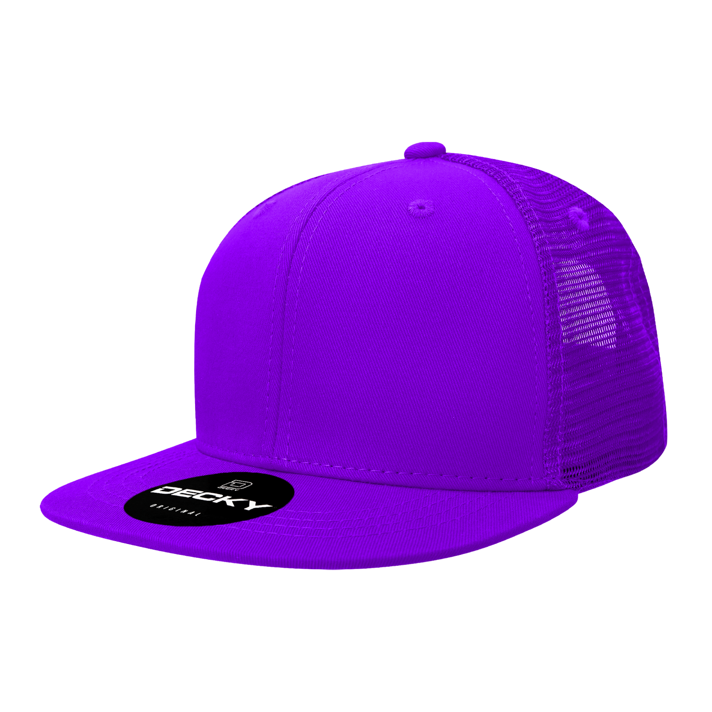 1052-6 Panel High Profile Structured Acrylic/Polyester Trucker Cap Hat