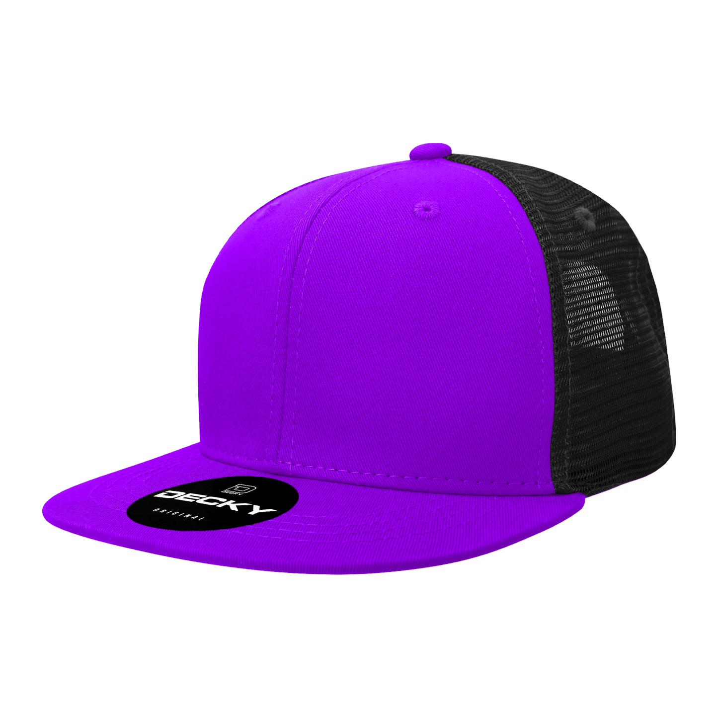 1052-6 Panel High Profile Structured Acrylic/Polyester Trucker Cap Hat