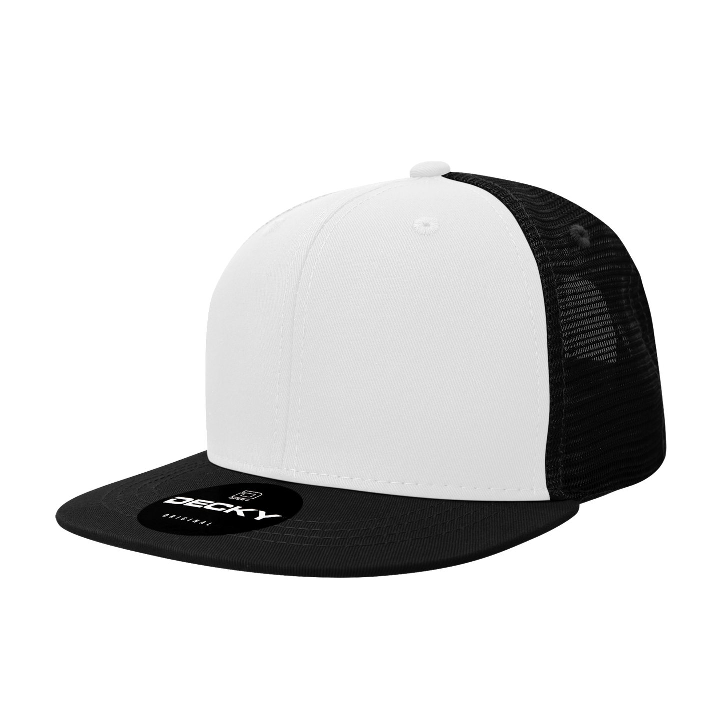 1052-6 Panel High Profile Structured Acrylic/Polyester Trucker Cap Hat