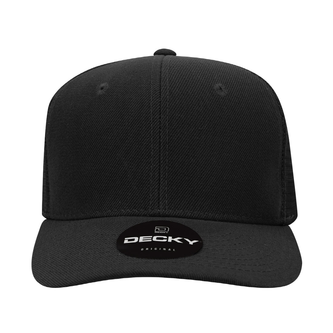 1053-6 Panel Mid Profile Structured Acrylic/Polyester Trucker