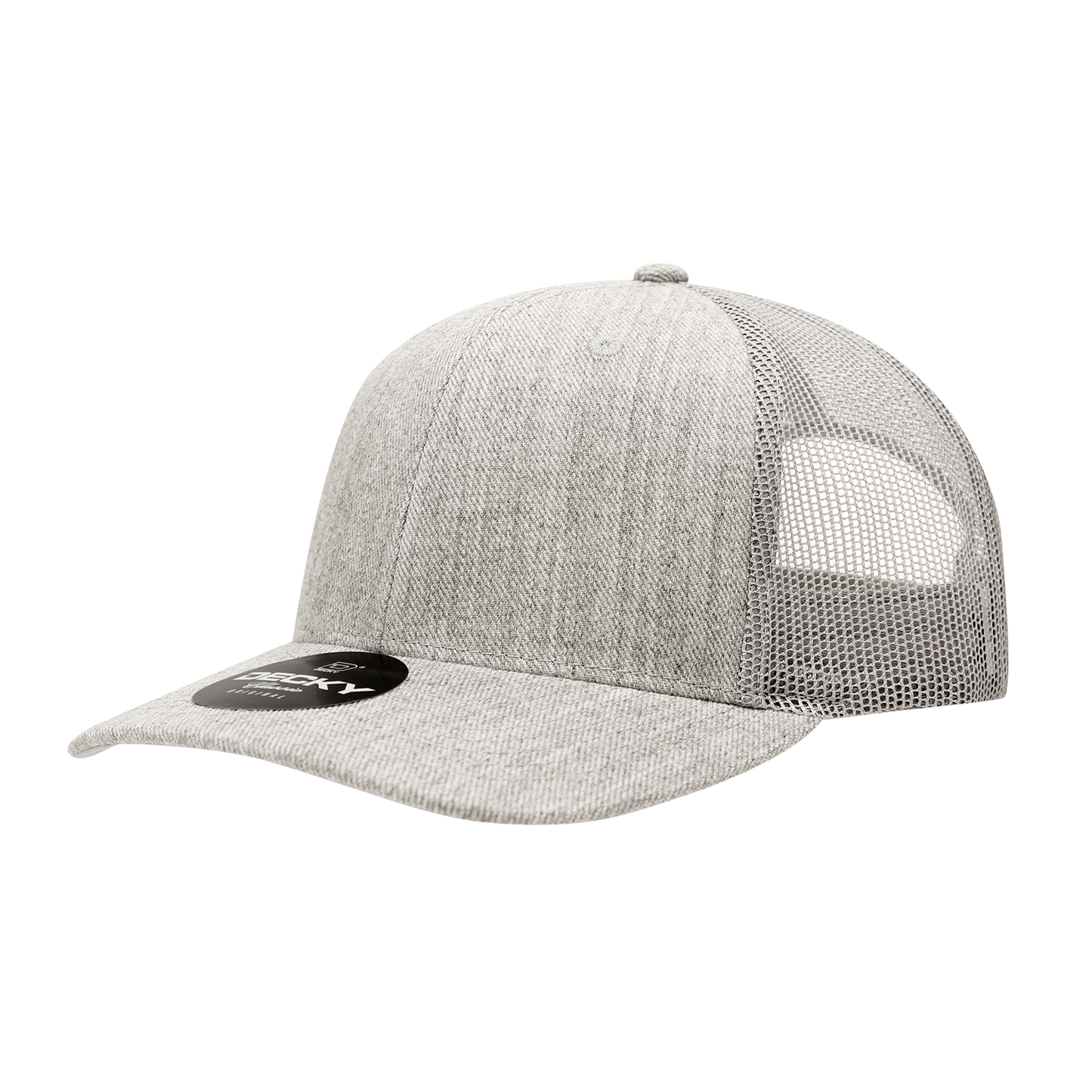 1053-6 Panel Mid Profile Structured Acrylic/Polyester Trucker