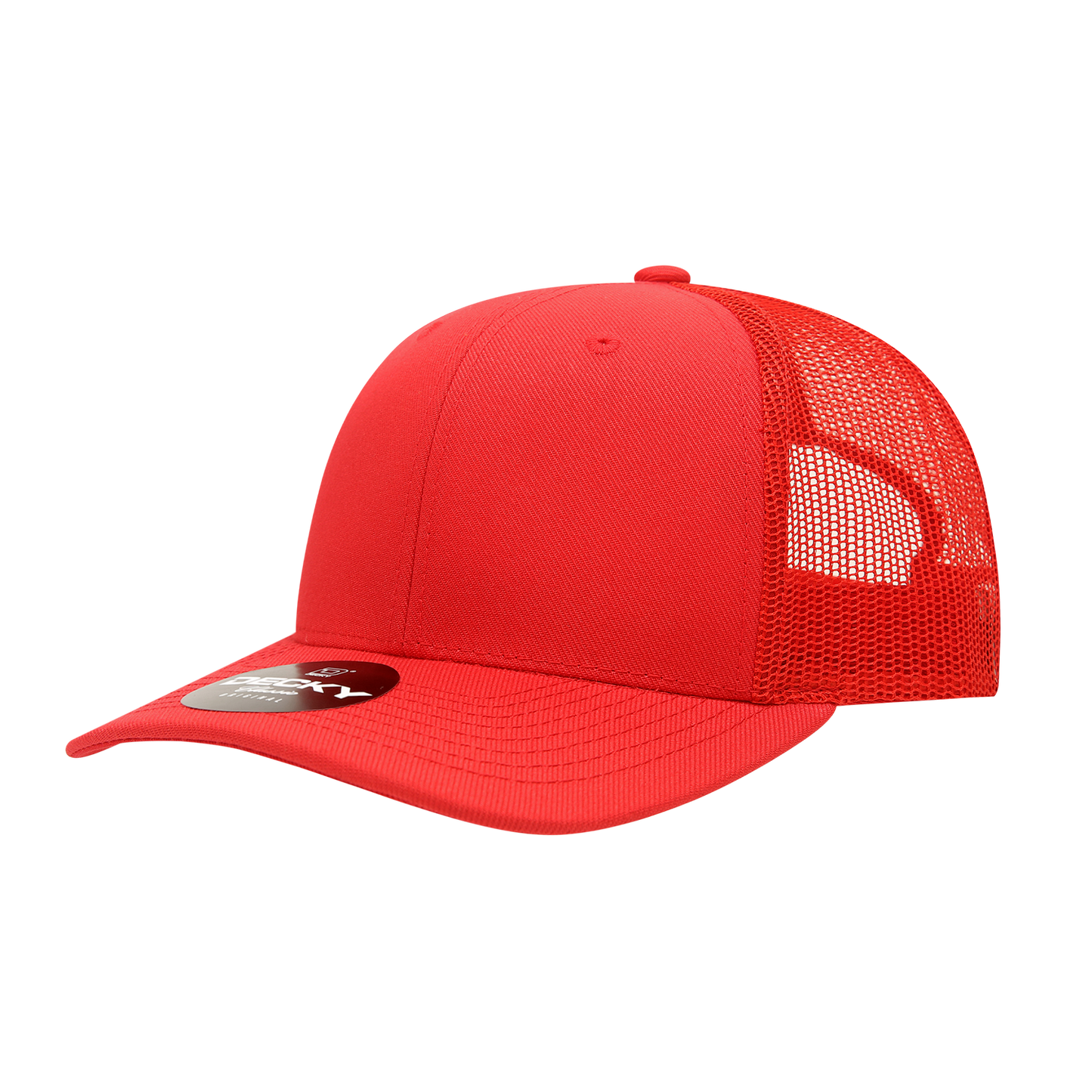 1053-6 Panel Mid Profile Structured Acrylic/Polyester Trucker