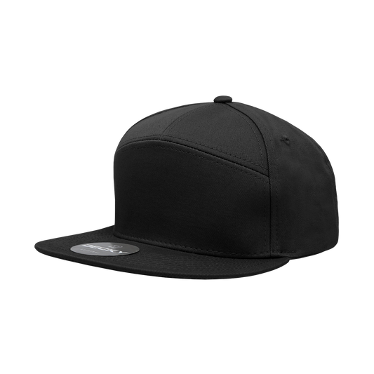 7 Panel High Profile Structured Cotton Blend Cap