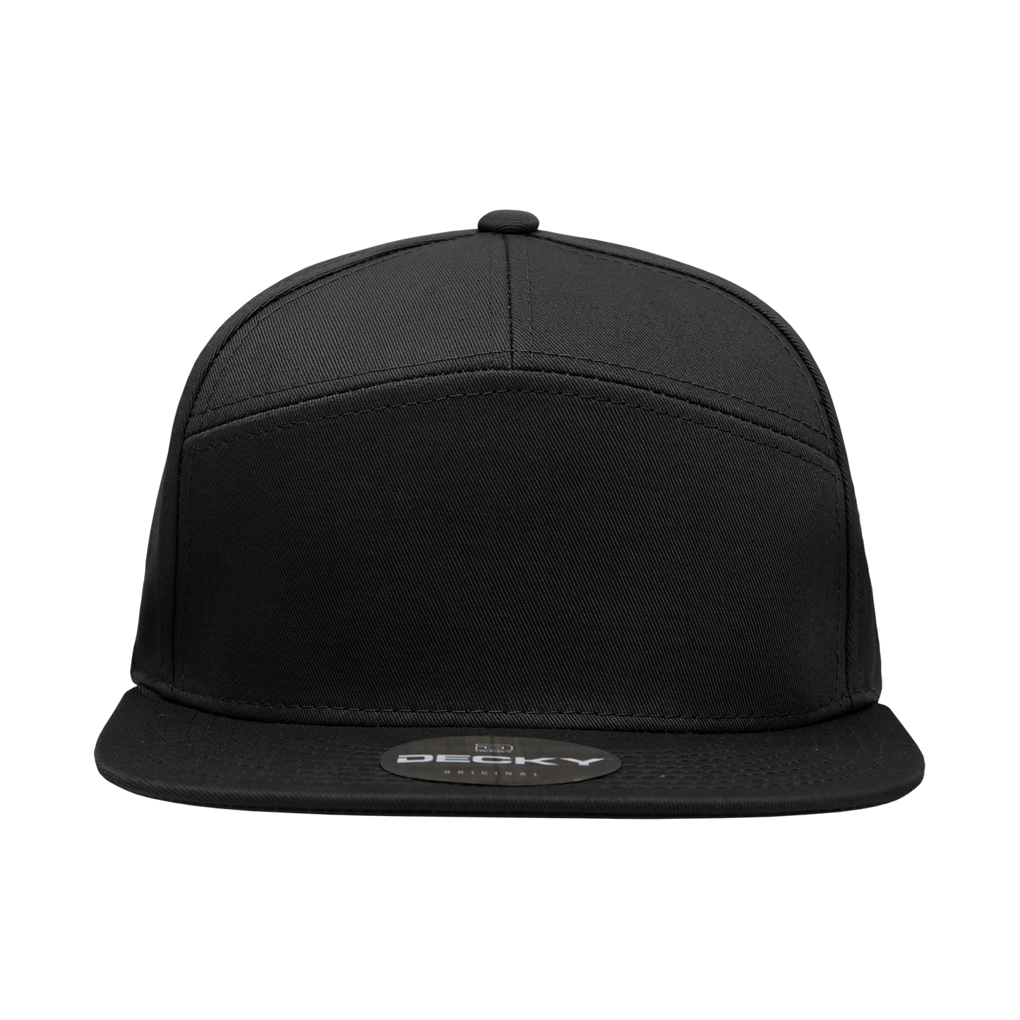 7 Panel High Profile Structured Cotton Blend Cap