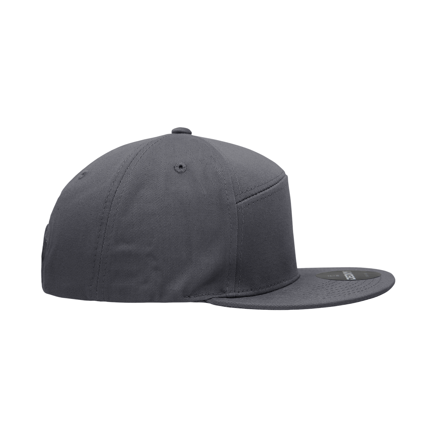 7 Panel High Profile Structured Cotton Blend Cap