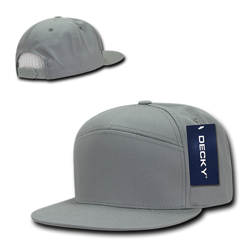 7 Panel High Profile Structured Cotton Blend Cap