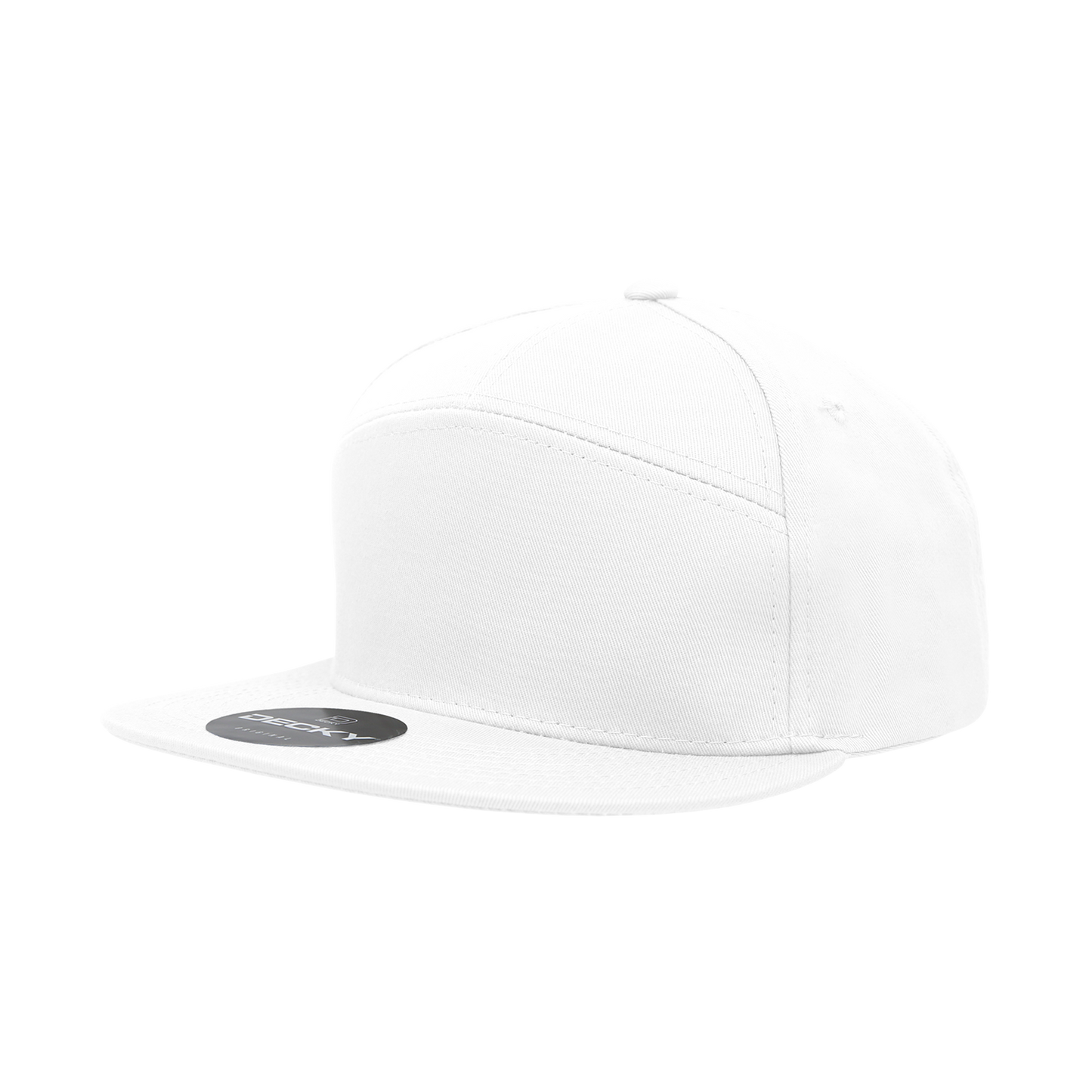 7 Panel High Profile Structured Cotton Blend Cap