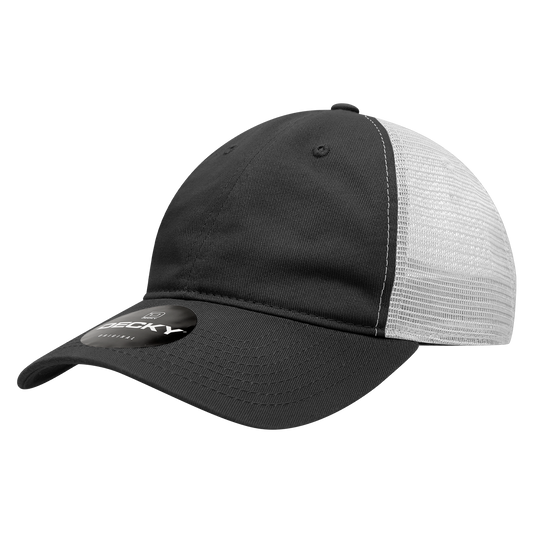 120- 6 Panel Low Profile Relaxed Cotton Trucker Cap Hat