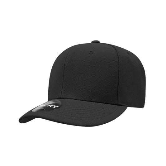 206- 6 Panel Low Profile Structured Acrylic/Polyester  Cap Hat