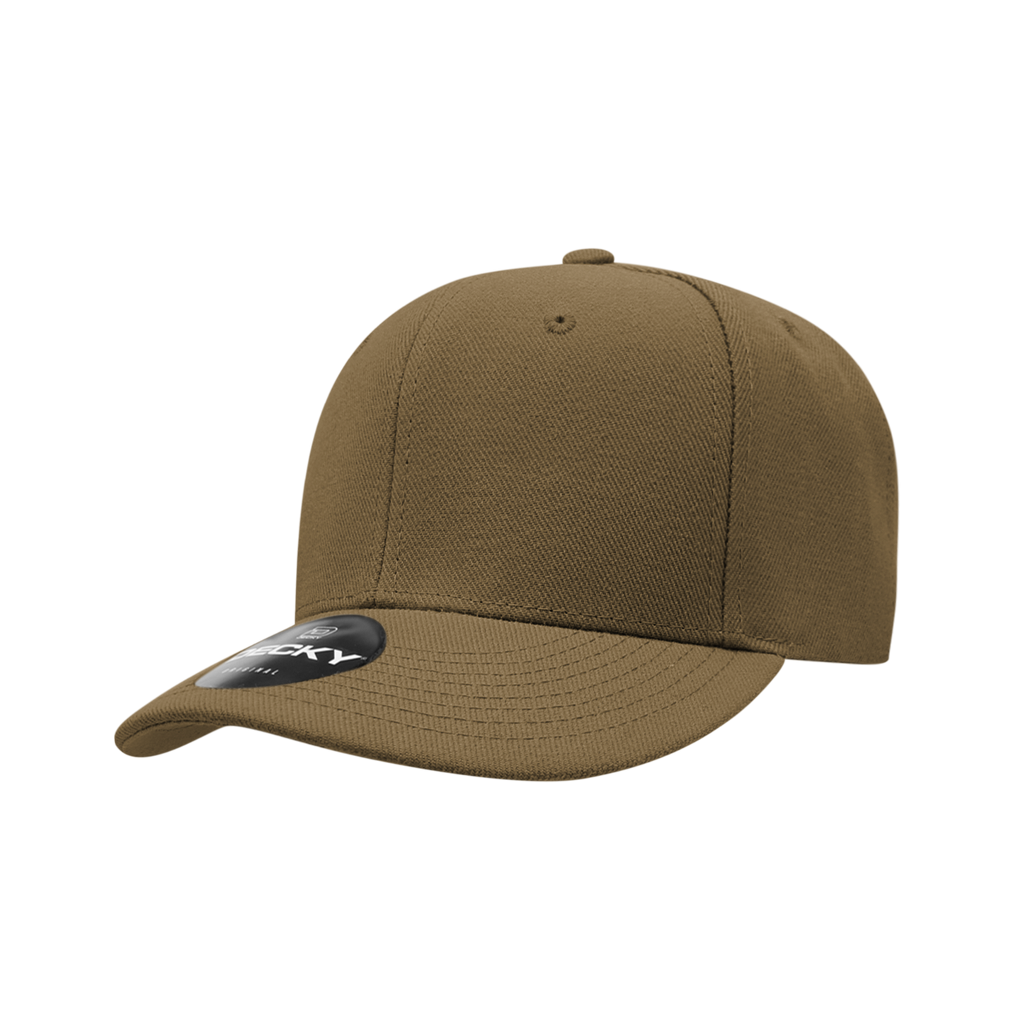 206- 6 Panel Low Profile Structured Acrylic/Polyester  Cap Hat