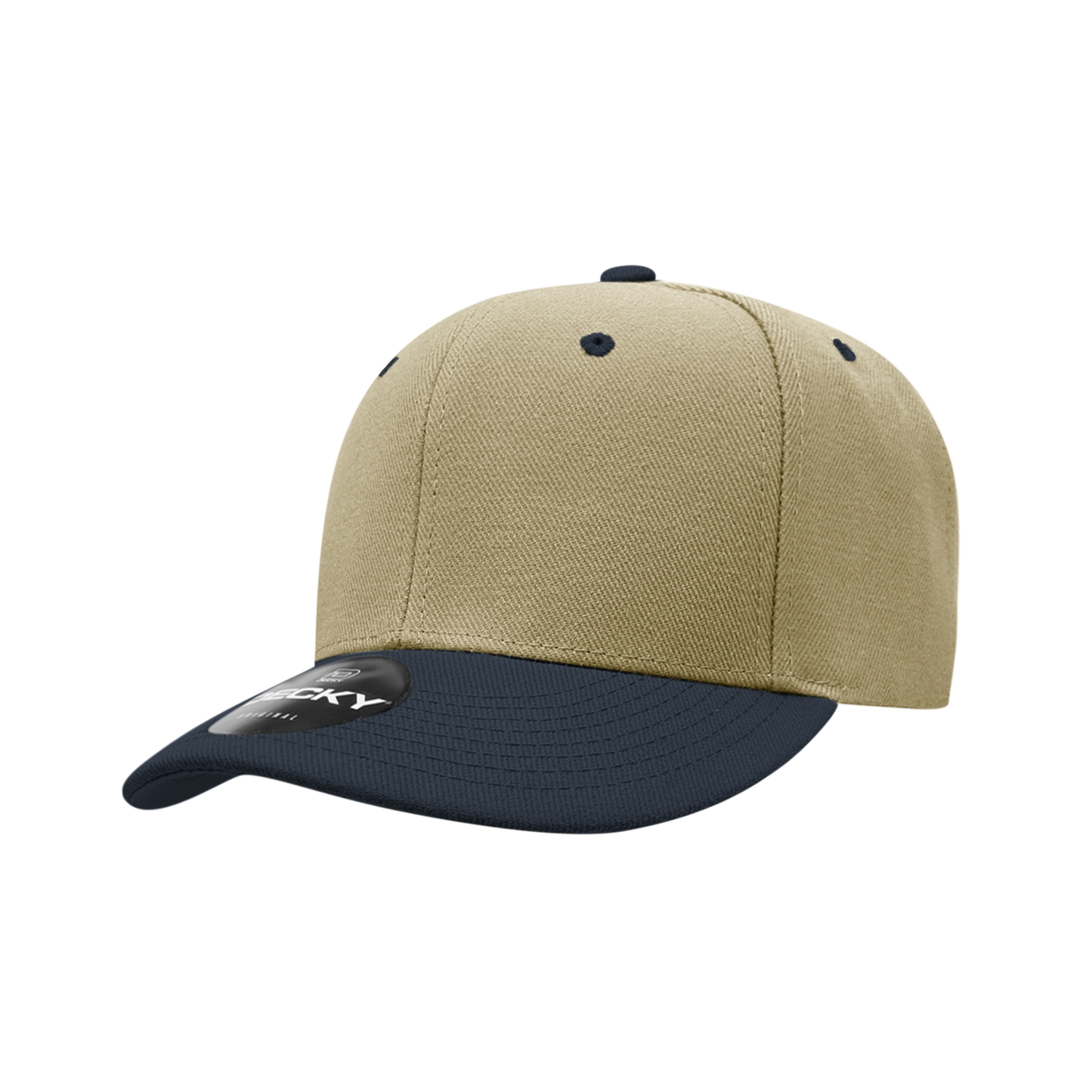 206- 6 Panel Low Profile Structured Acrylic/Polyester  Cap Hat