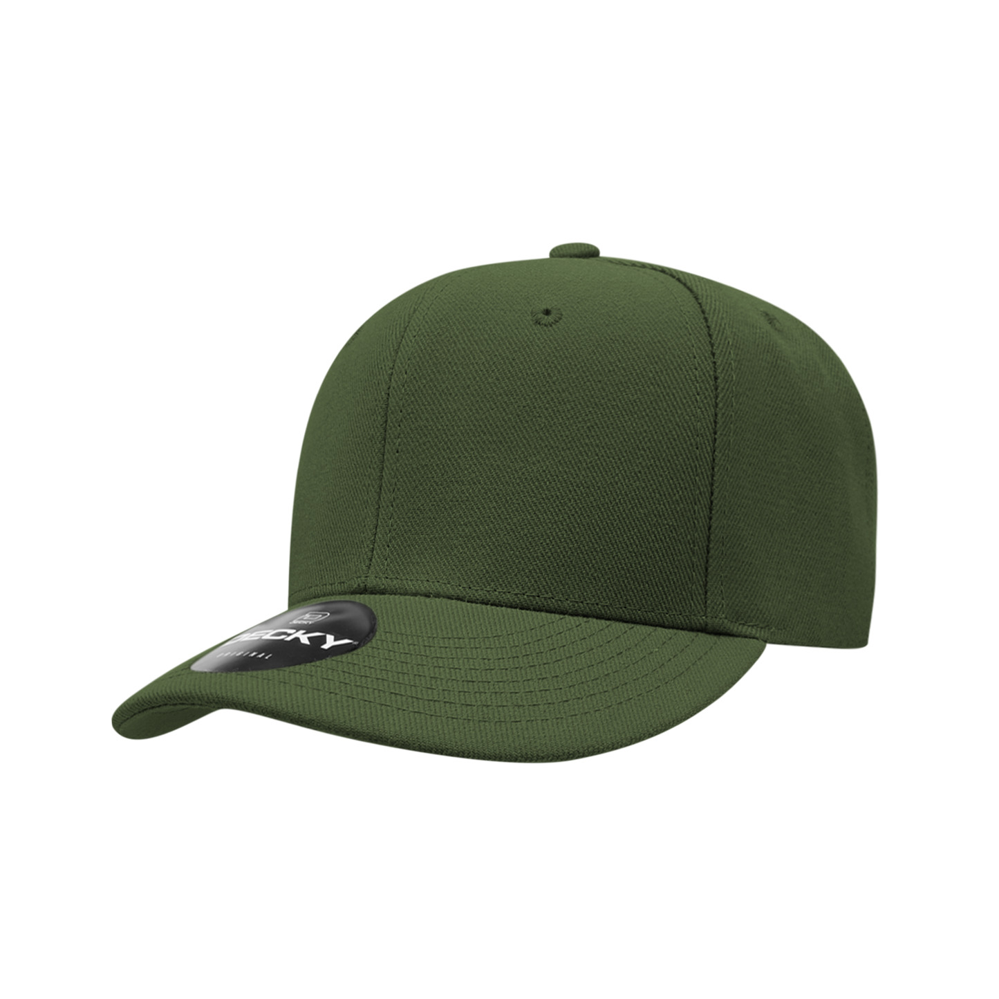 206- 6 Panel Low Profile Structured Acrylic/Polyester  Cap Hat