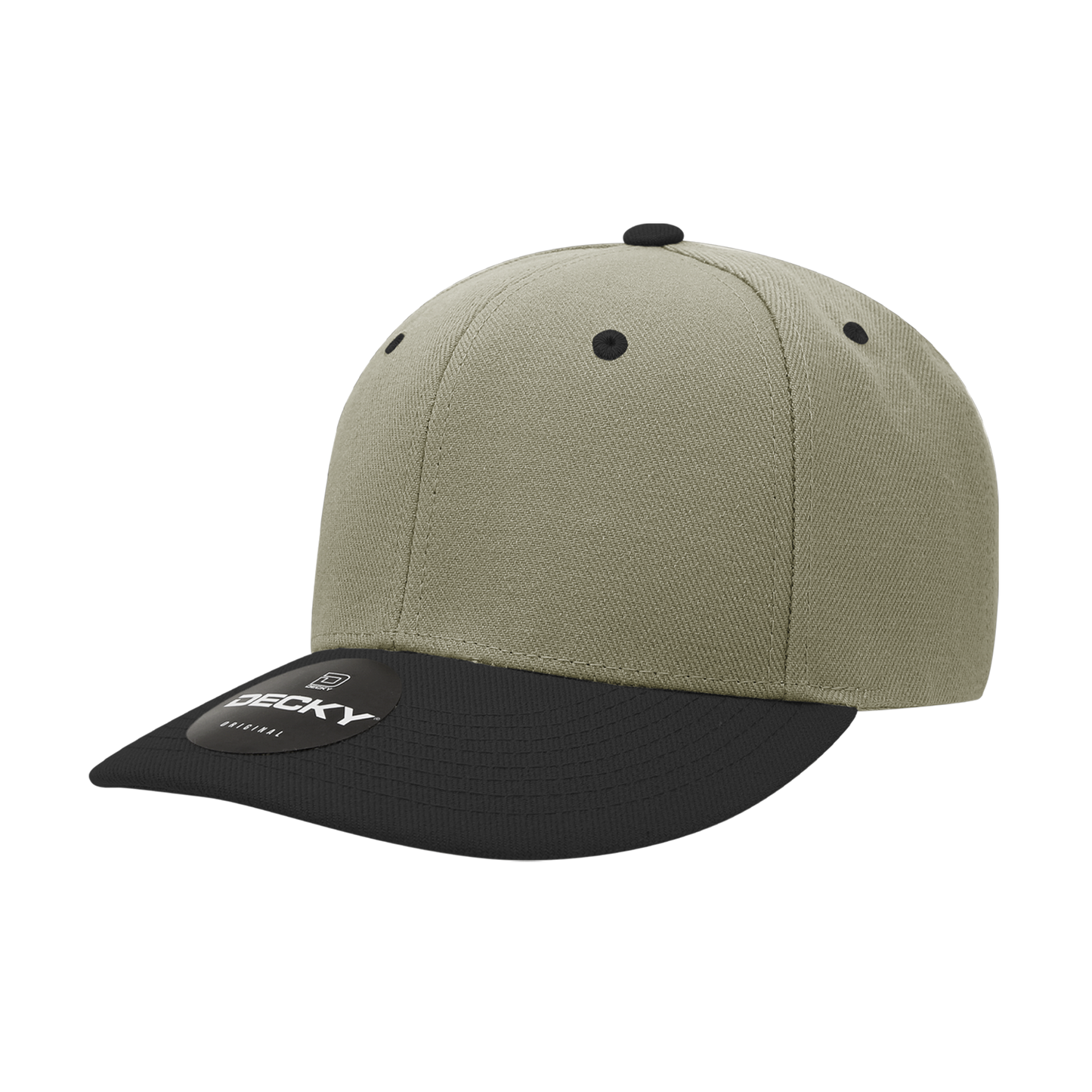 207- 6 Panel Mid Profile Structured Acrylic/Polyester Cap