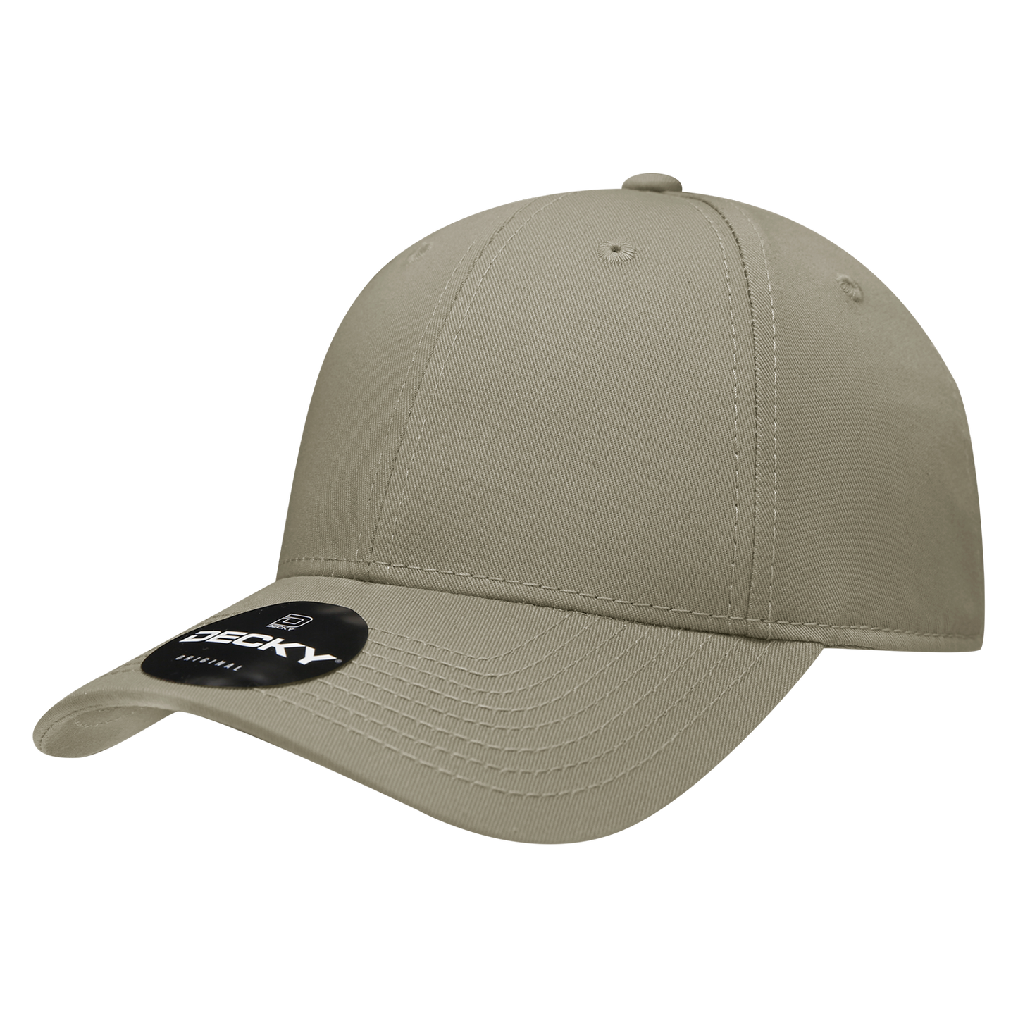 209- 6 Panel Low Profile Structured Cotton  Cap Hat