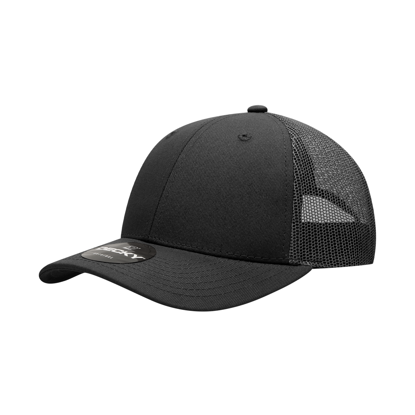 214- 6 Panel Low Profile Structured Cotton Trucker Cap Hat