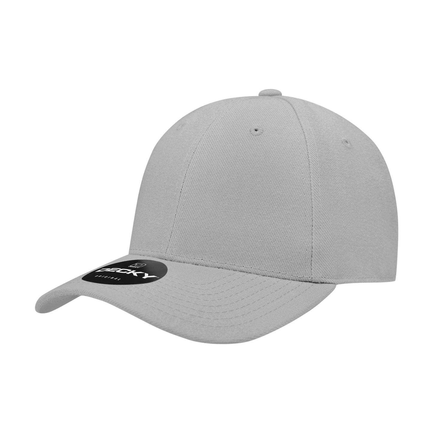 6 Panel High Profile Structured Acrylic/Polyester Fitted