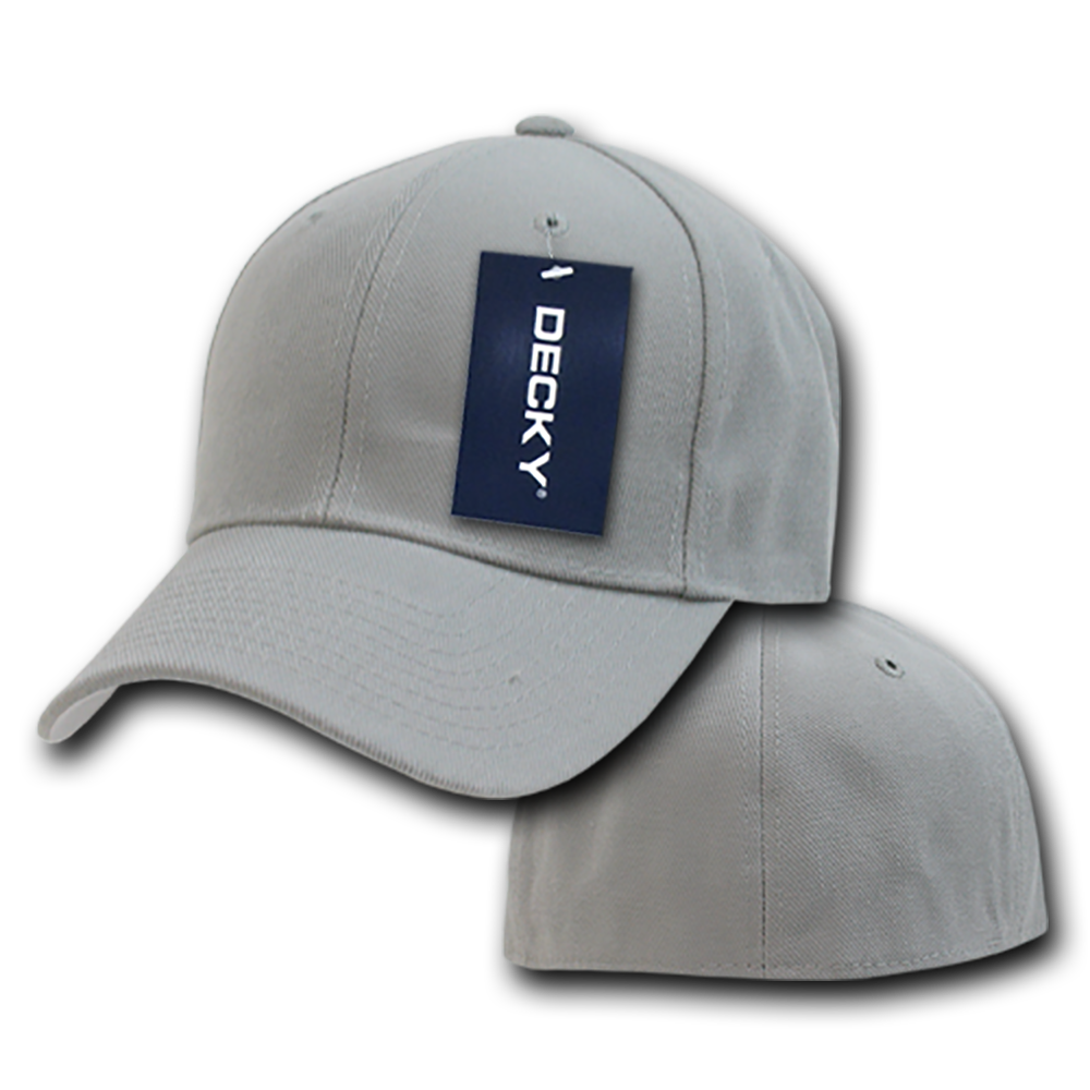 6 Panel High Profile Structured Acrylic/Polyester Fitted