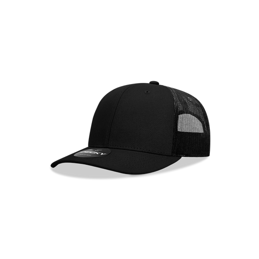 5019- Youth 6 Panel Mid Profile Structured Cotton Trucker