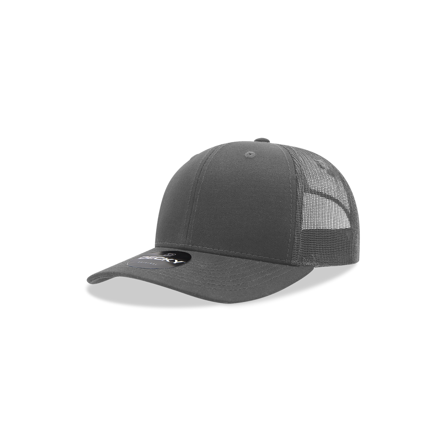 5019- Youth 6 Panel Mid Profile Structured Cotton Trucker