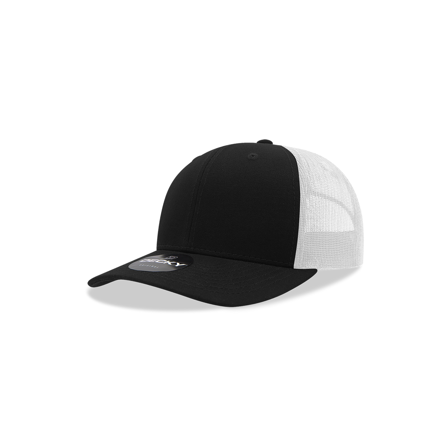 5019- Youth 6 Panel Mid Profile Structured Cotton Trucker