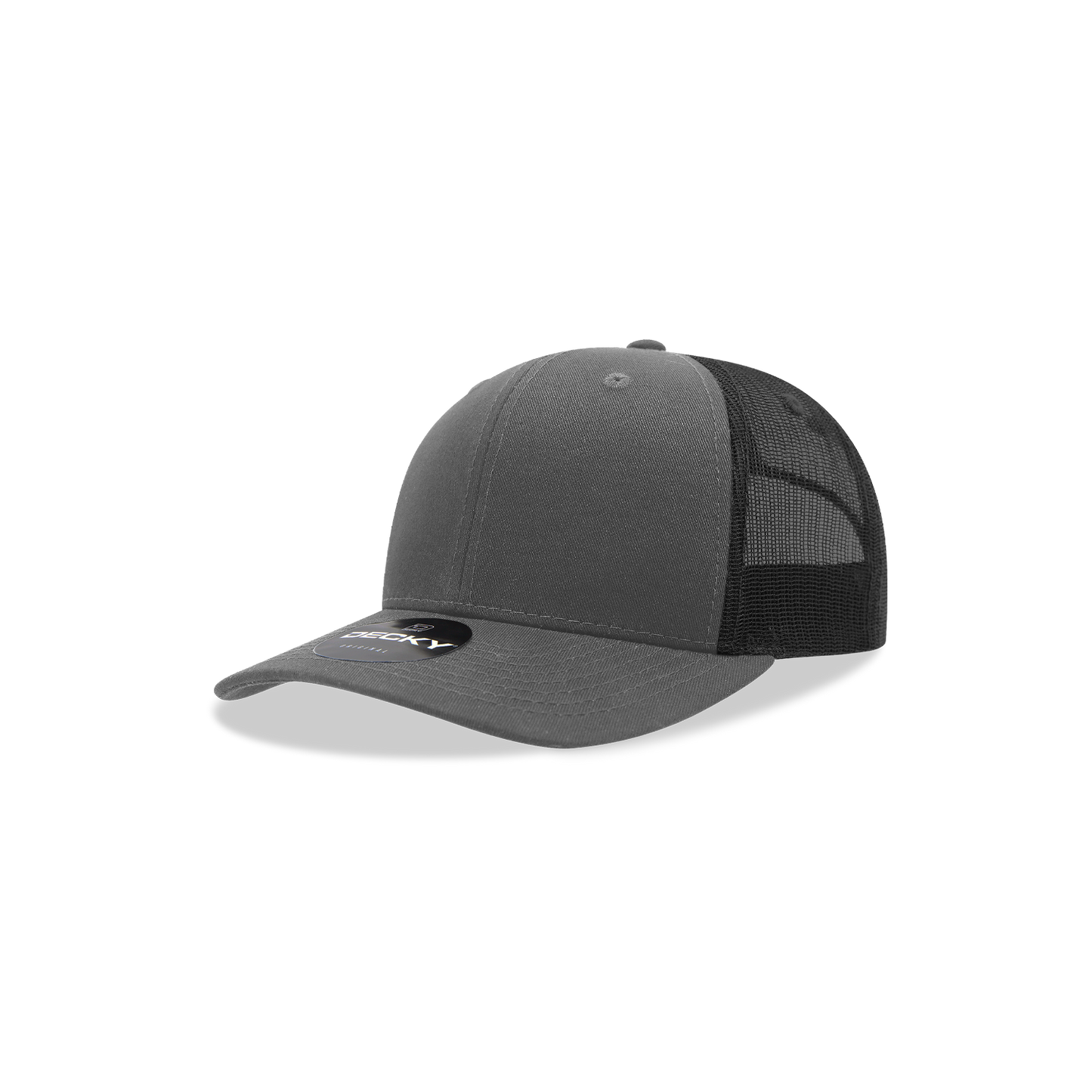 5019- Youth 6 Panel Mid Profile Structured Cotton Trucker