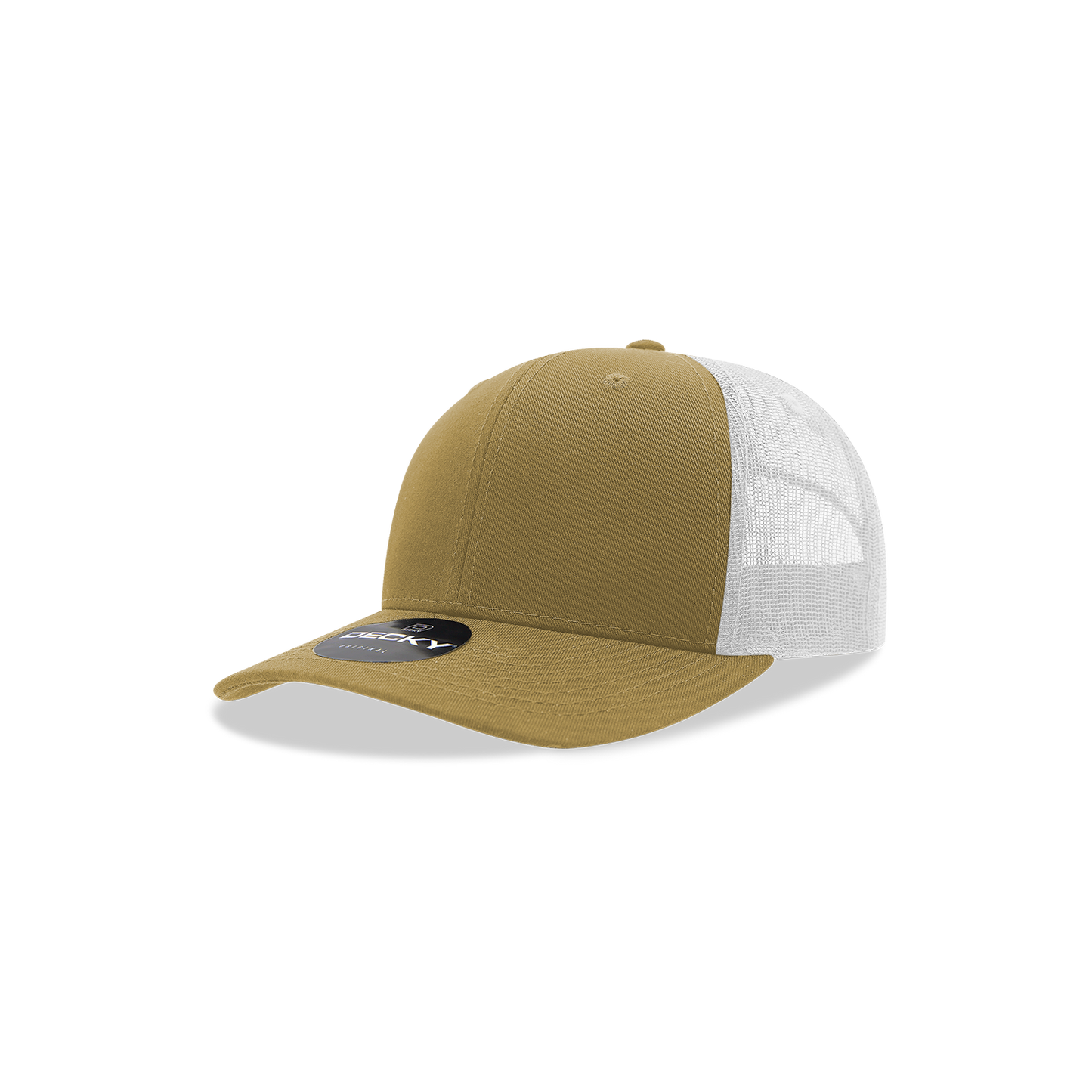 5019- Youth 6 Panel Mid Profile Structured Cotton Trucker