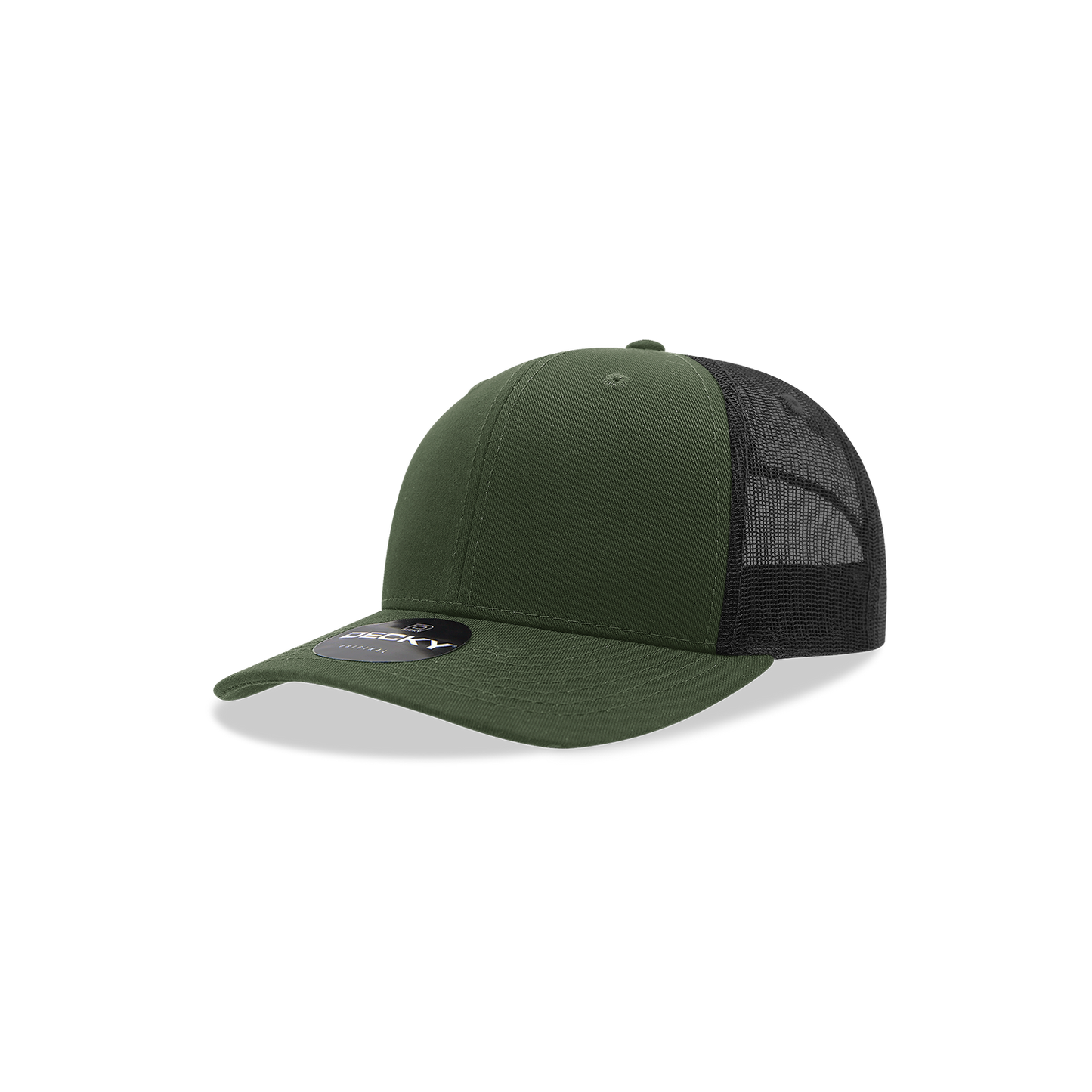 5019- Youth 6 Panel Mid Profile Structured Cotton Trucker