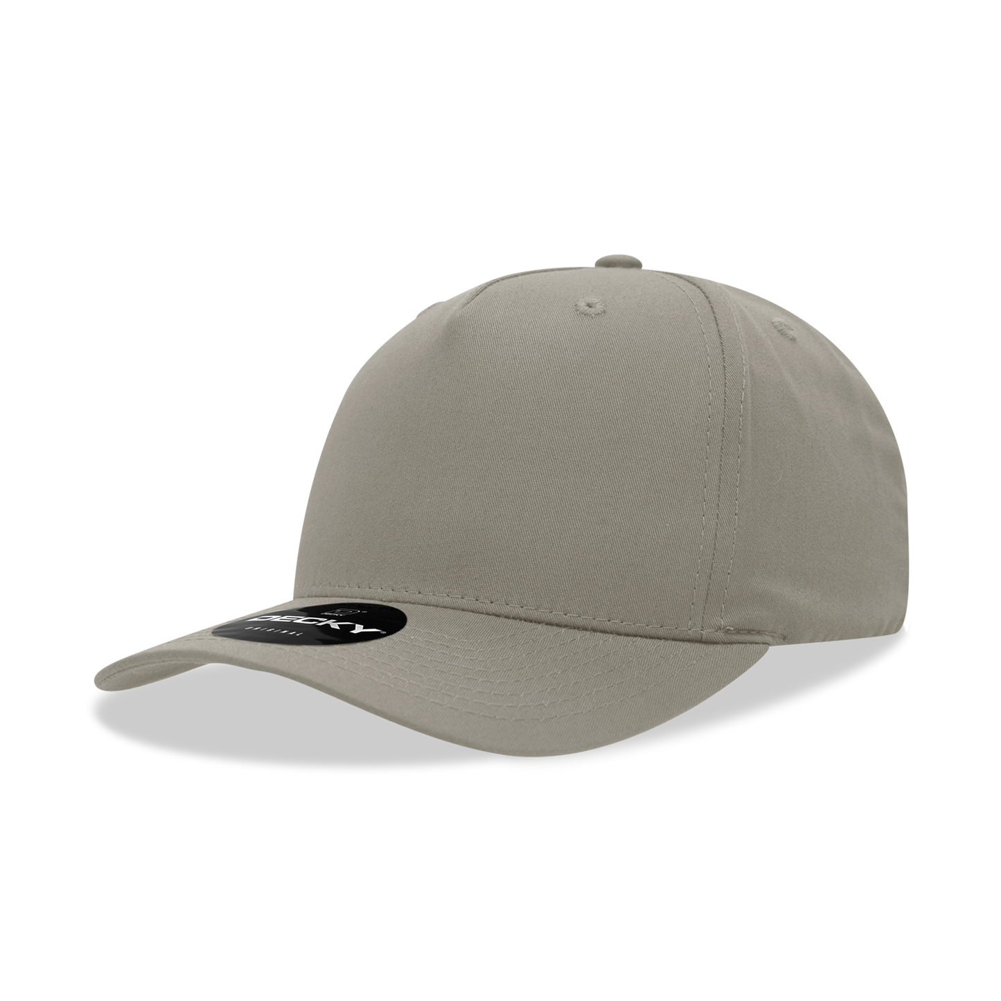 5 Panel Mid Profile Structured Cotton Blend Cap