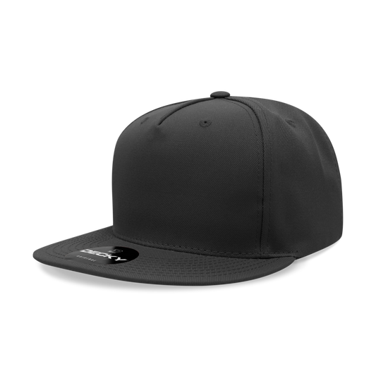 5 Panel High Profile Structured Polyester Snapback