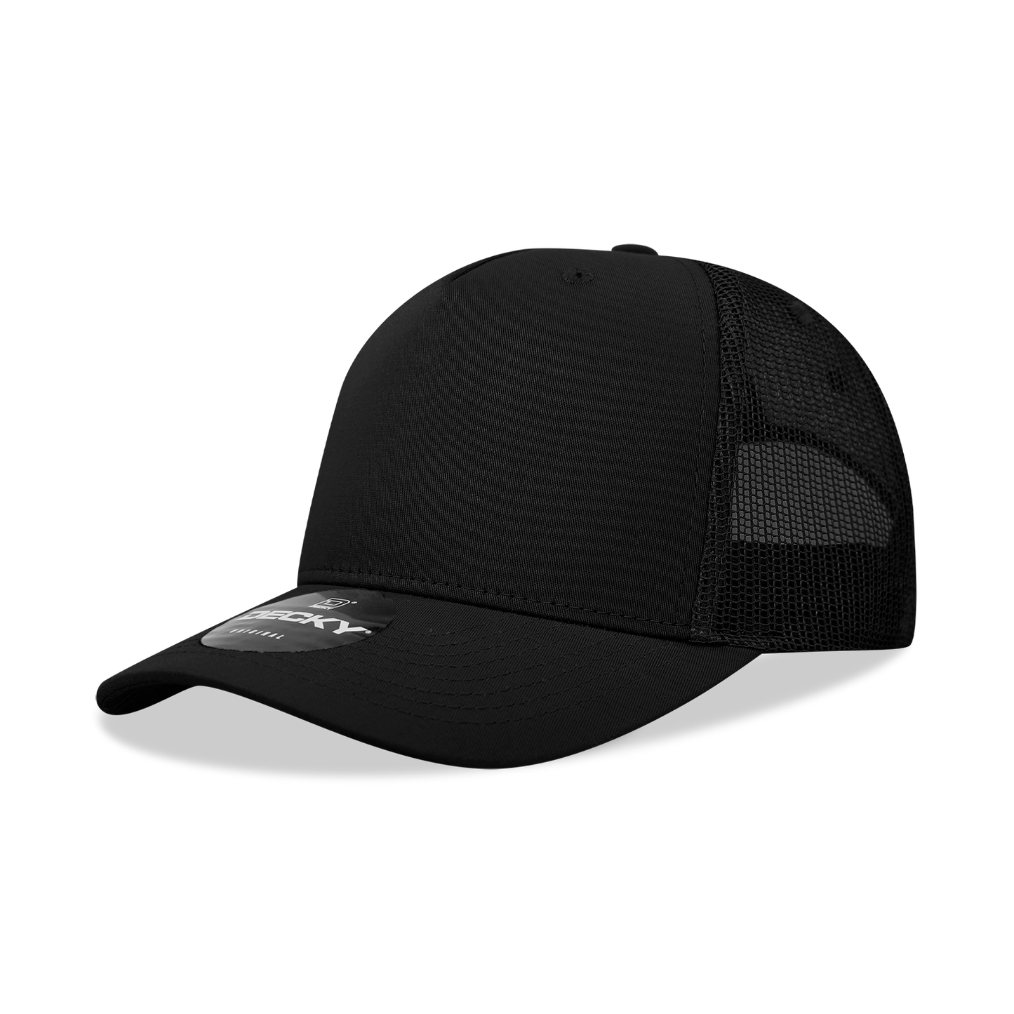 6030-5 Panel Mid Profile Structured Cotton Blend Trucker