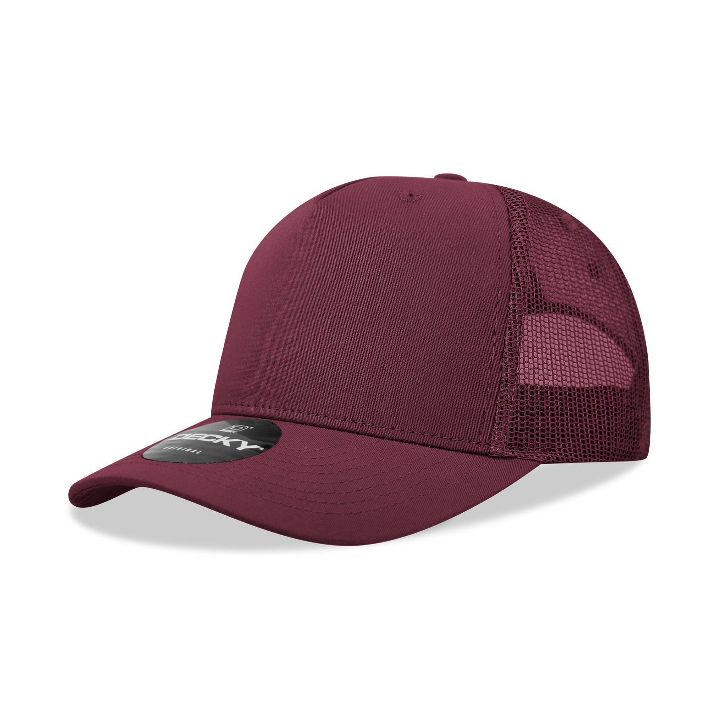 6030-5 Panel Mid Profile Structured Cotton Blend Trucker