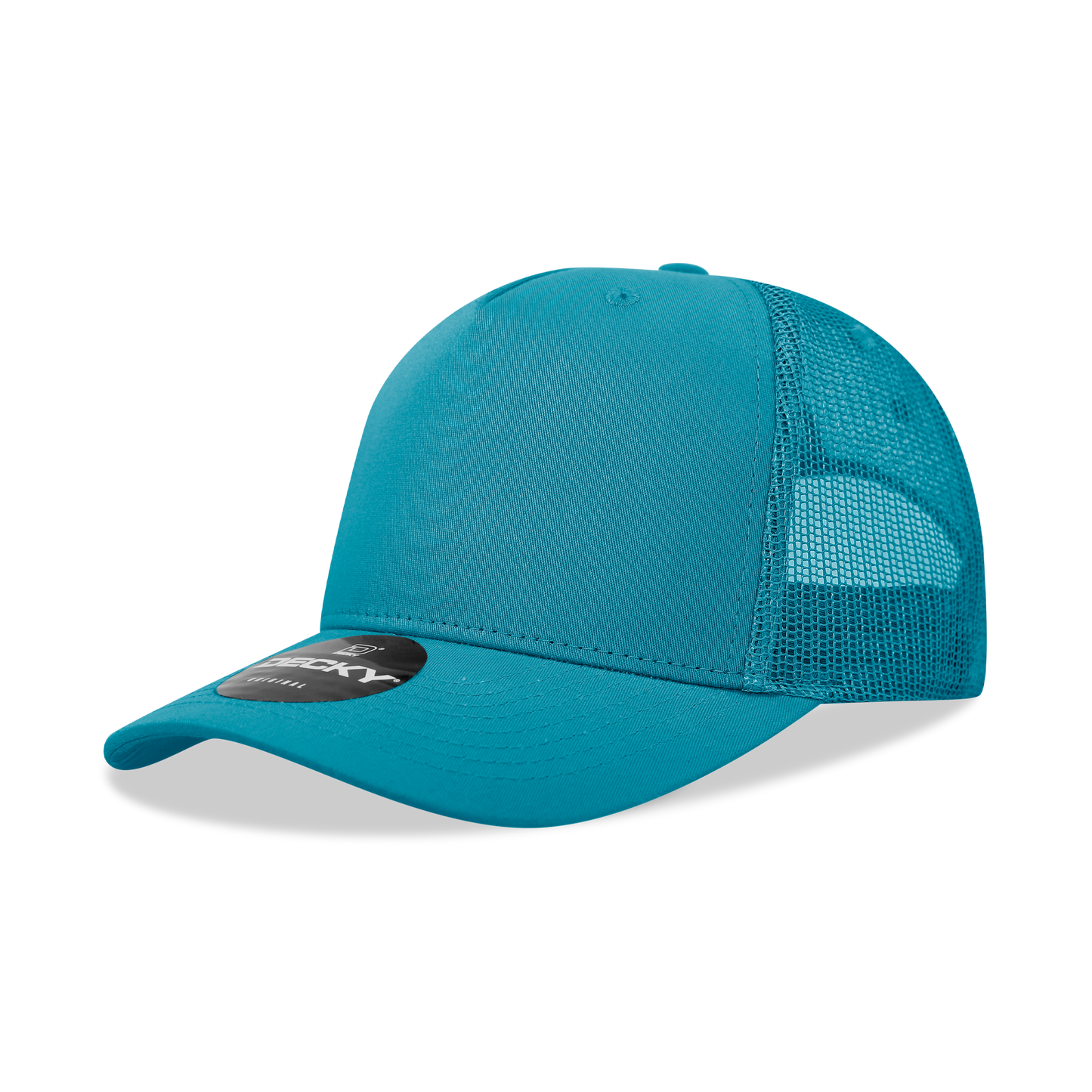 6030-5 Panel Mid Profile Structured Cotton Blend Trucker