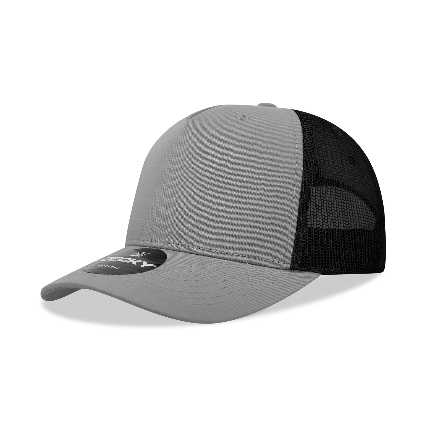 6030-5 Panel Mid Profile Structured Cotton Blend Trucker