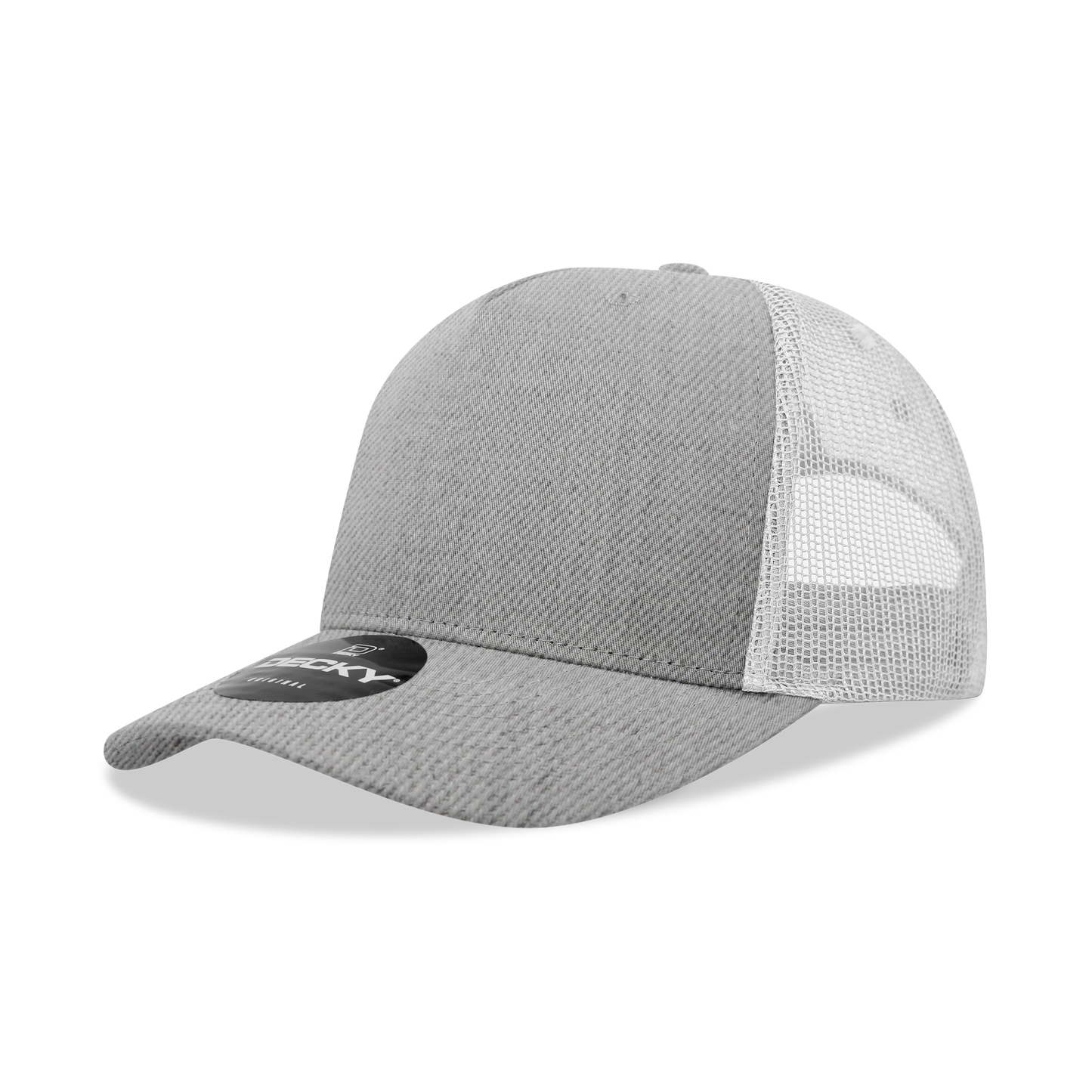 6030-5 Panel Mid Profile Structured Cotton Blend Trucker