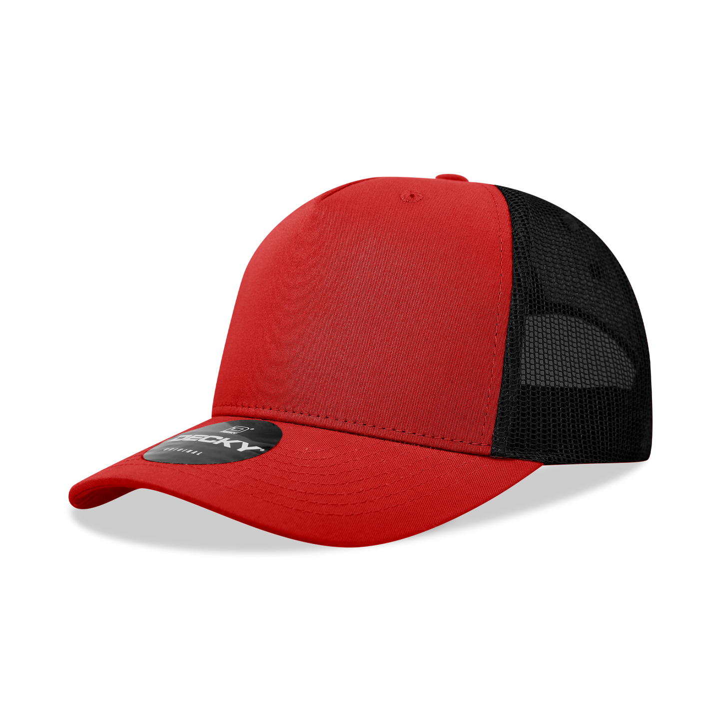 6030-5 Panel Mid Profile Structured Cotton Blend Trucker