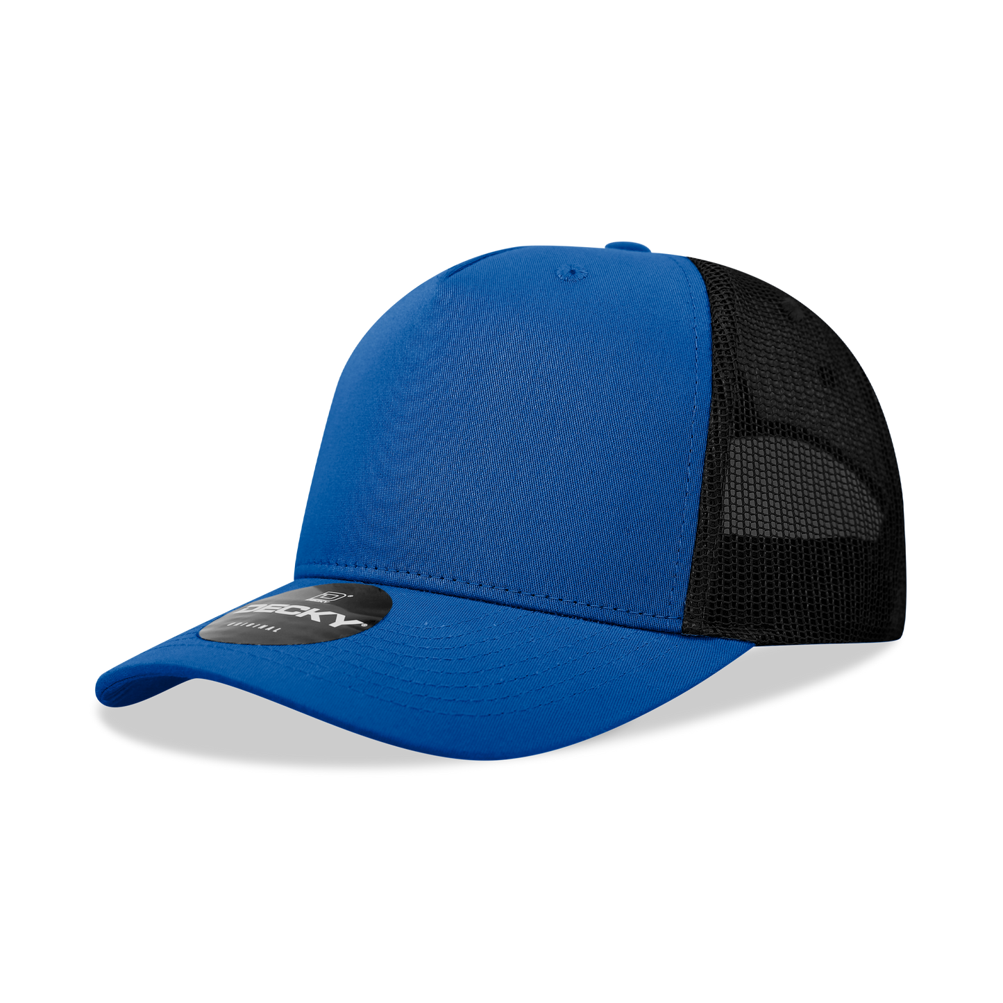 6030-5 Panel Mid Profile Structured Cotton Blend Trucker