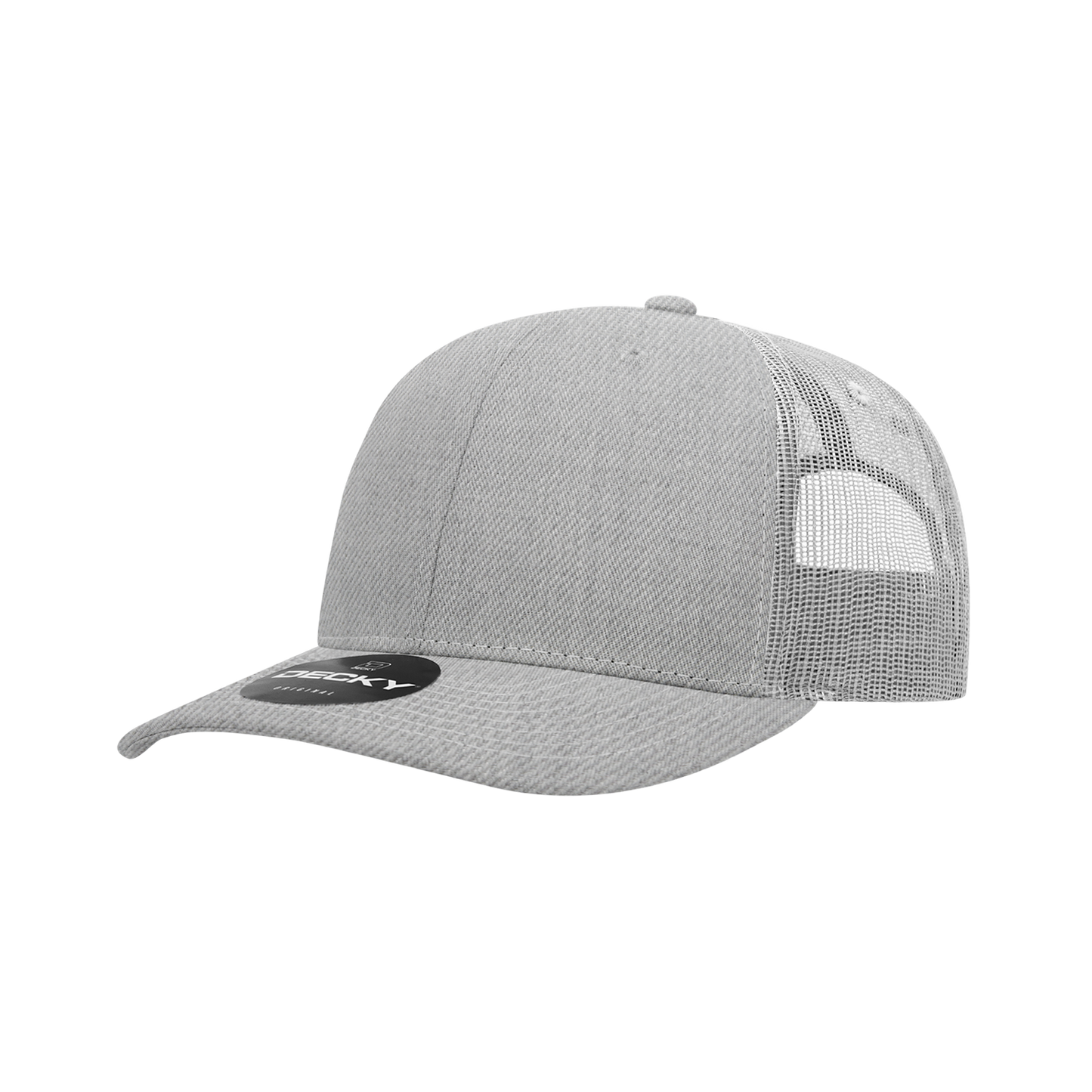 6031- 6 Panel Mid Profile Structured Contra-Stitch Trucker