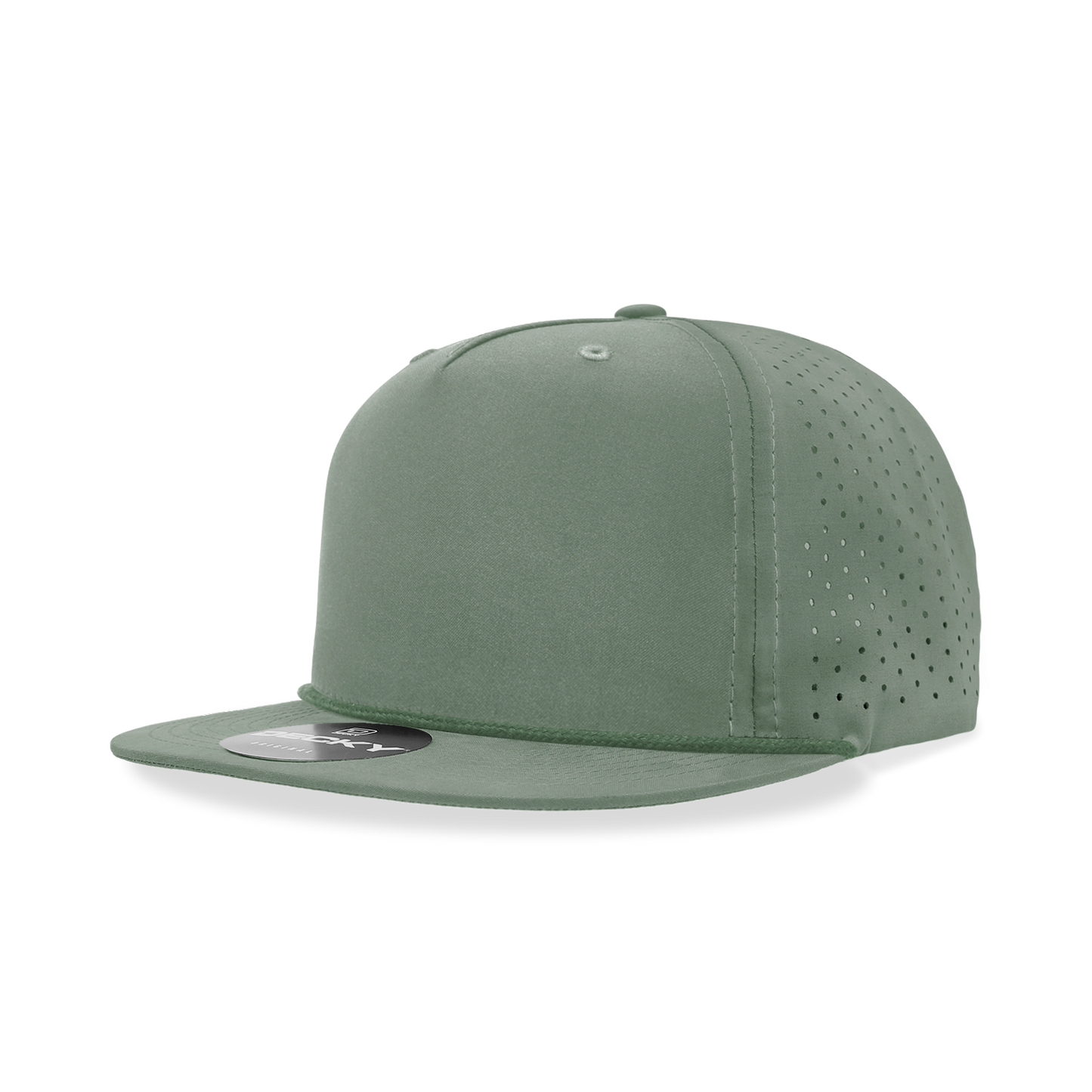 5 Panel High Profile Relaxed Perforated Performance Rope Hat