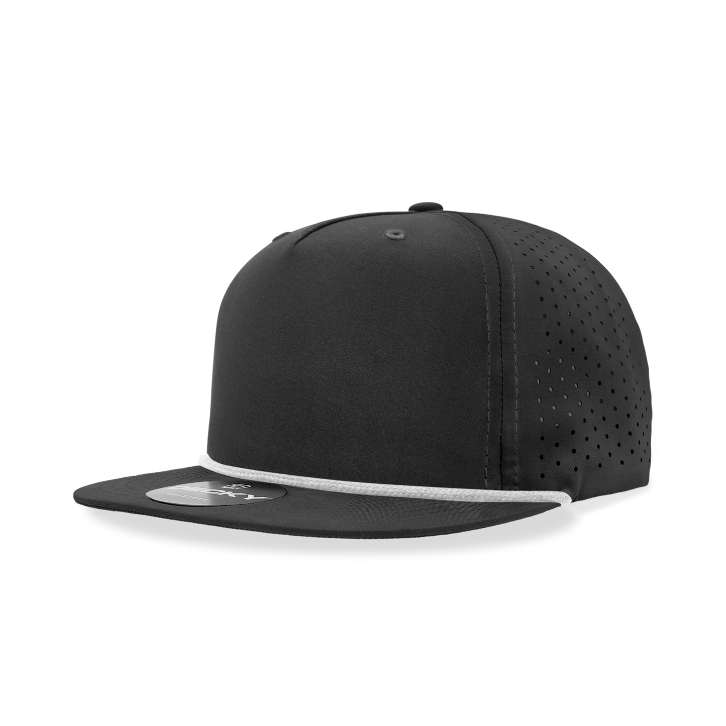 5 Panel High Profile Relaxed Perforated Performance Rope Hat