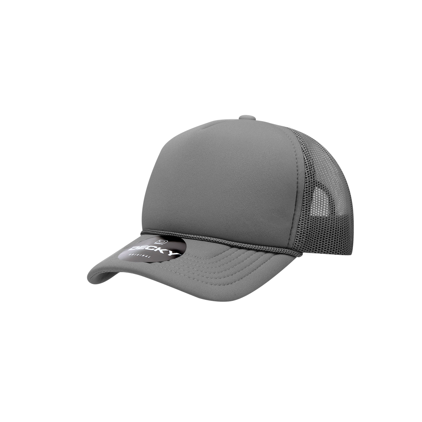 7010-Youth 5 Panel Mid Profile Structured Foam Trucker