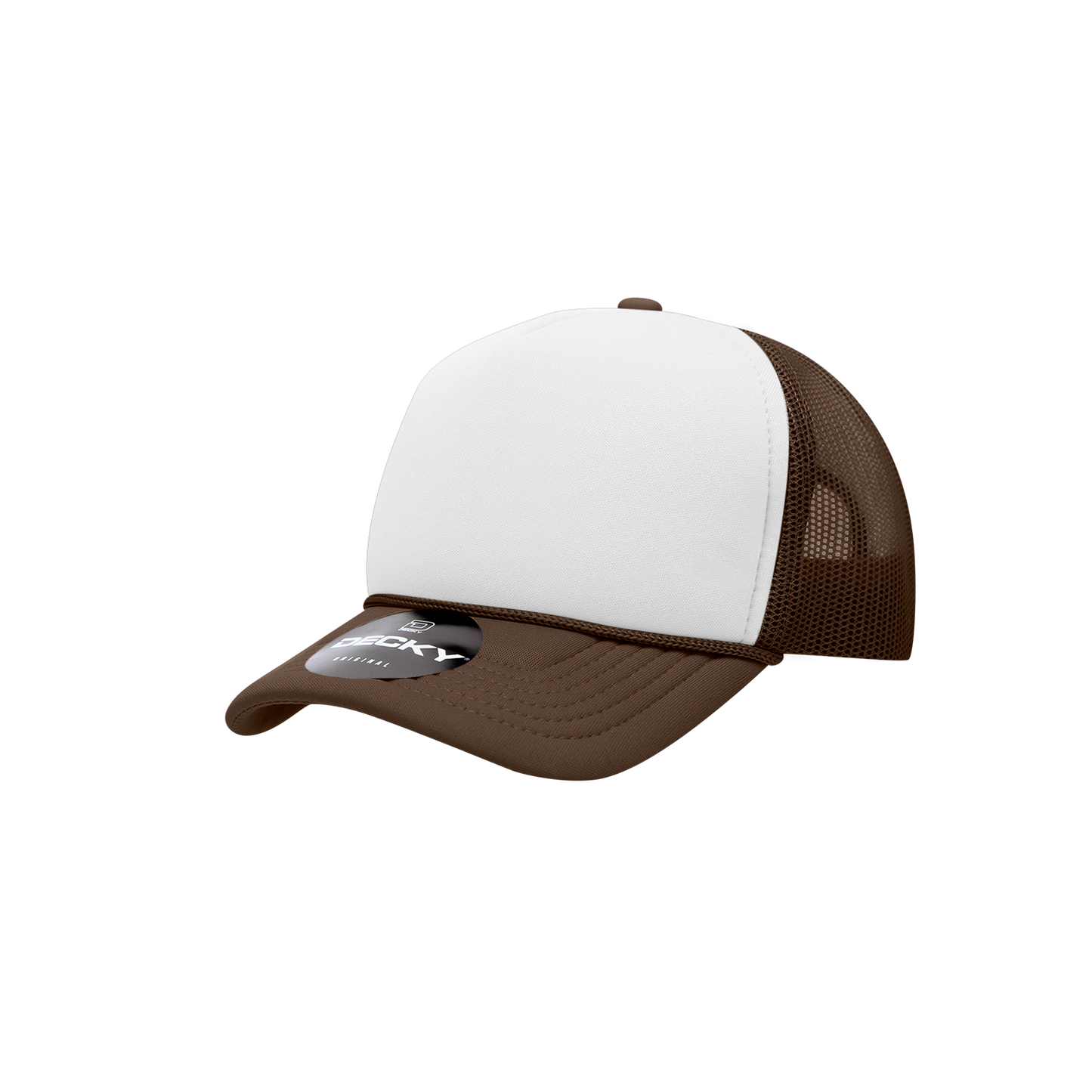 7010-Youth 5 Panel Mid Profile Structured Foam Trucker