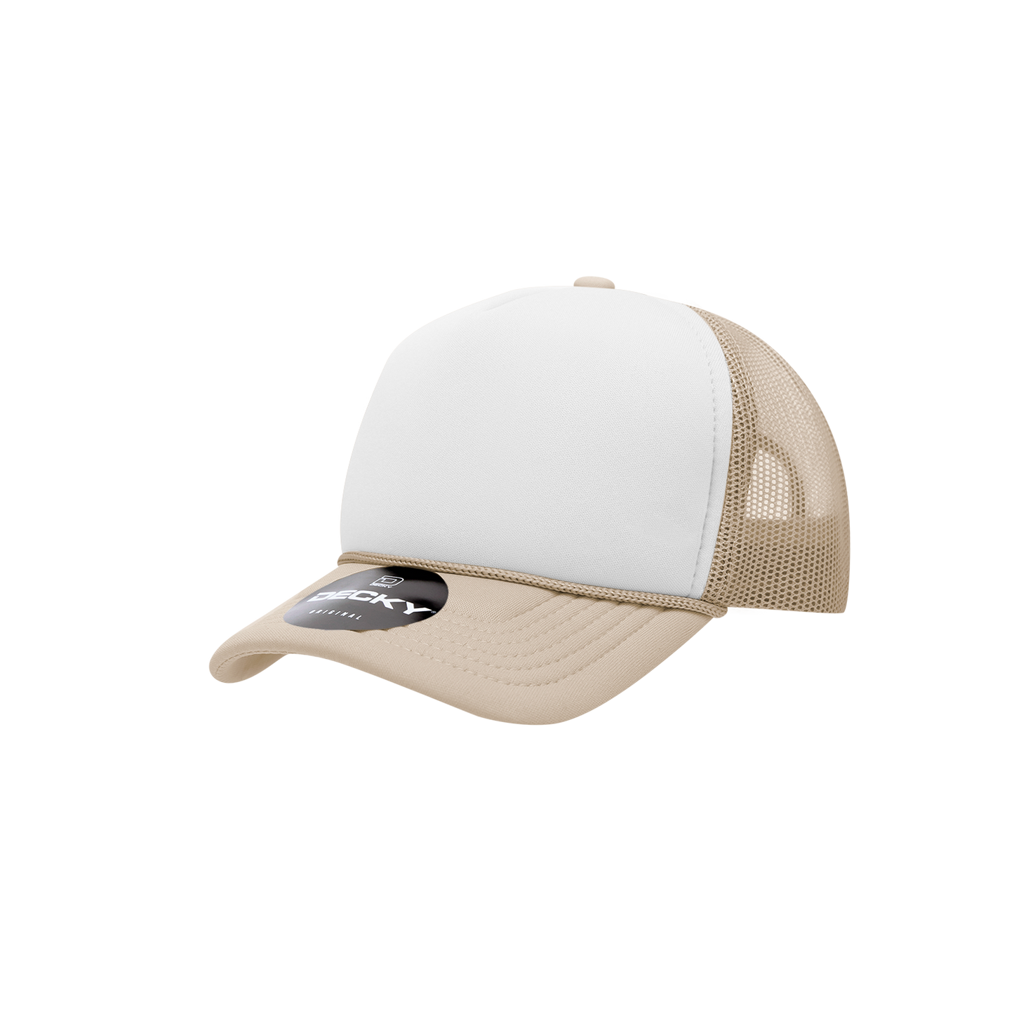 7010-Youth 5 Panel Mid Profile Structured Foam Trucker