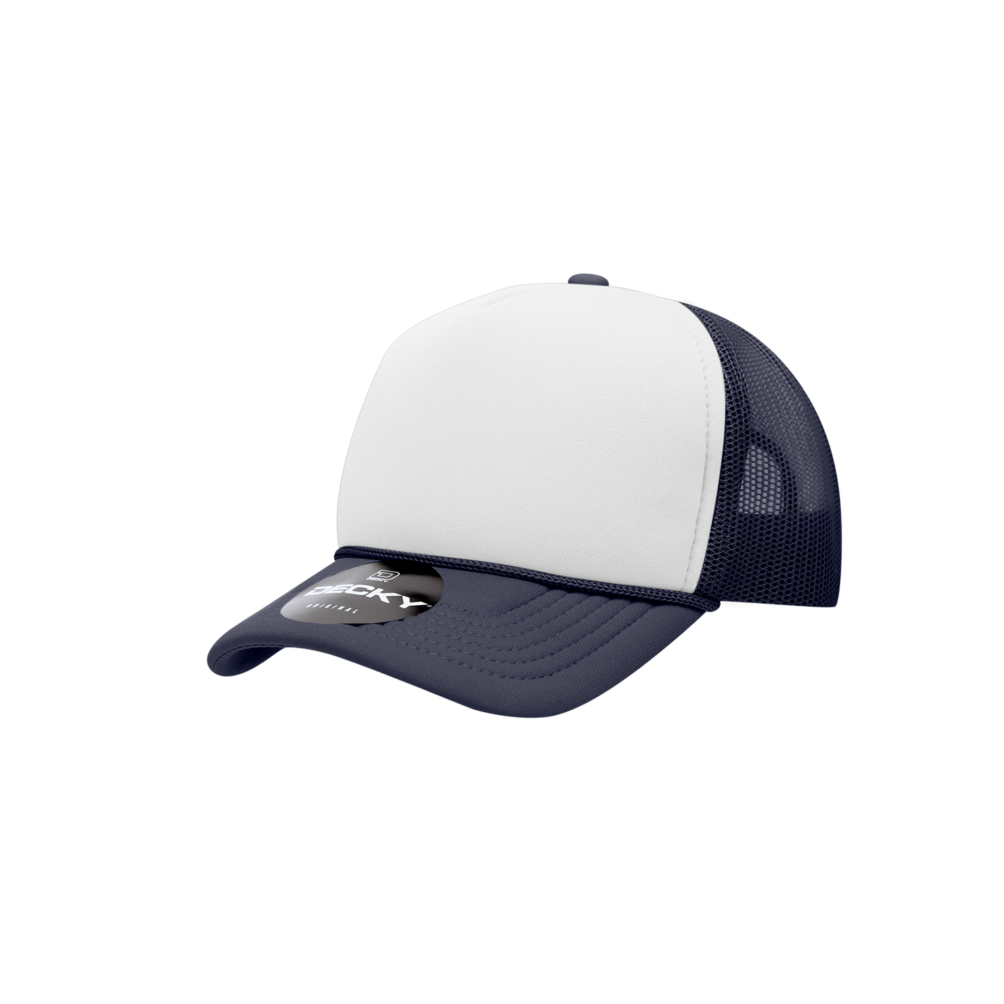 7010-Youth 5 Panel Mid Profile Structured Foam Trucker