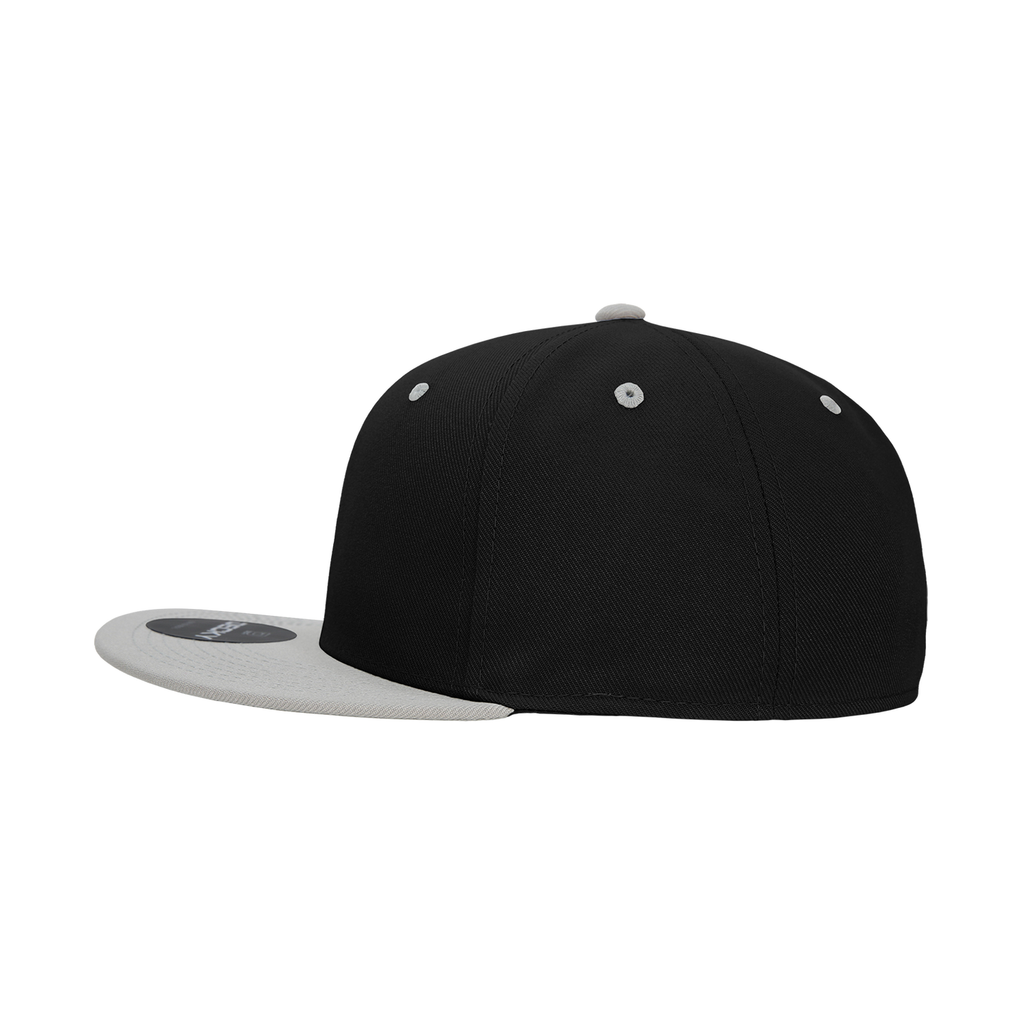 6 Panel High Profile Structured Acrylic/Polyester Fitted Cap Hat