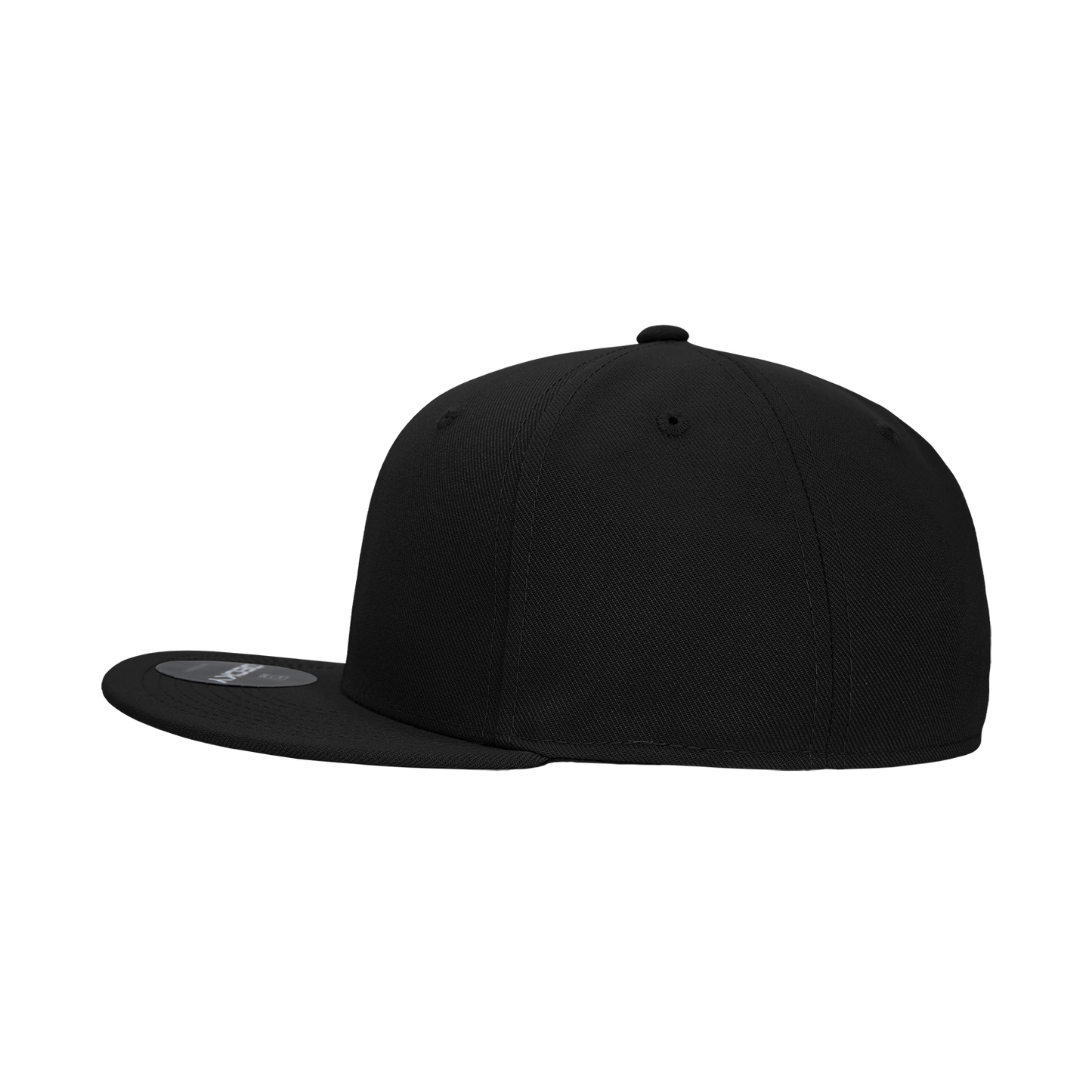 6 Panel High Profile Structured Acrylic/Polyester Fitted Cap Hat